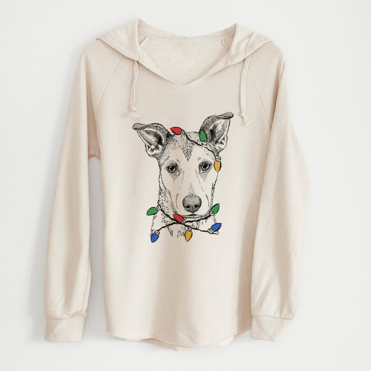 Christmas Lights Coral the Mixed Breed - Cali Wave Hooded Sweatshirt