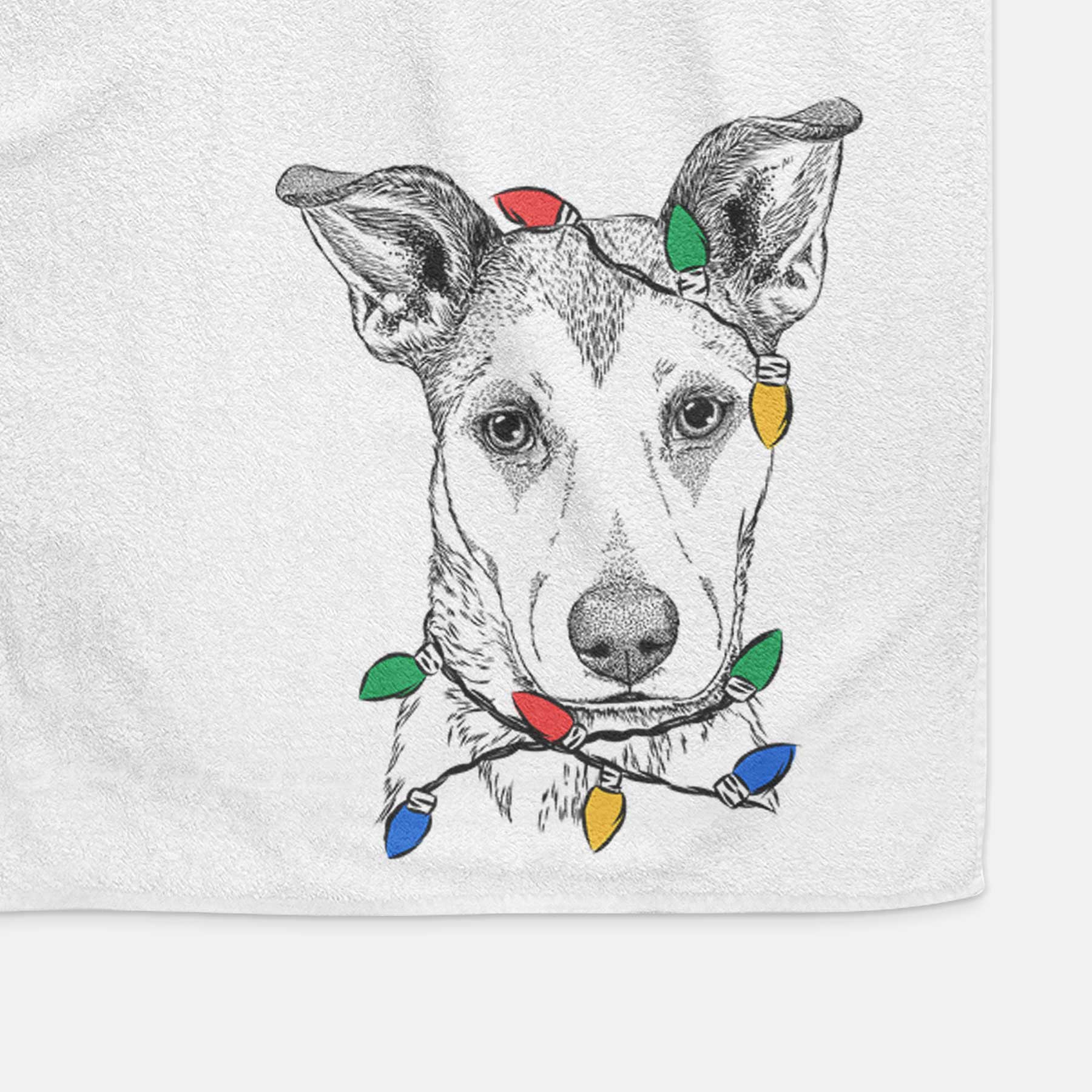 Coral the Mixed Breed Decorative Hand Towel