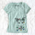 Christmas Lights Coral the Mixed Breed - Women's V-neck Shirt