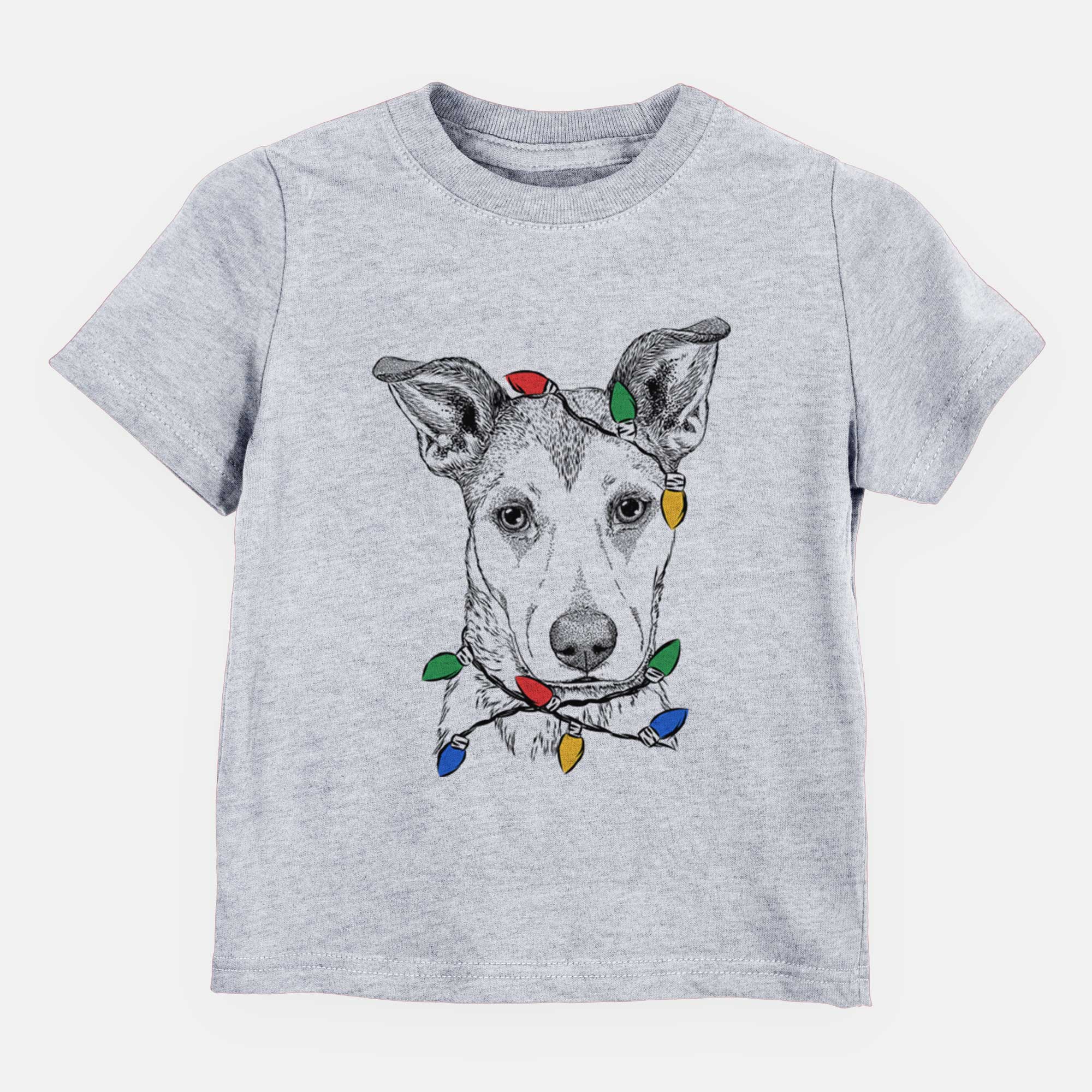 Christmas Lights Coral the Mixed Breed - Kids/Youth/Toddler Shirt
