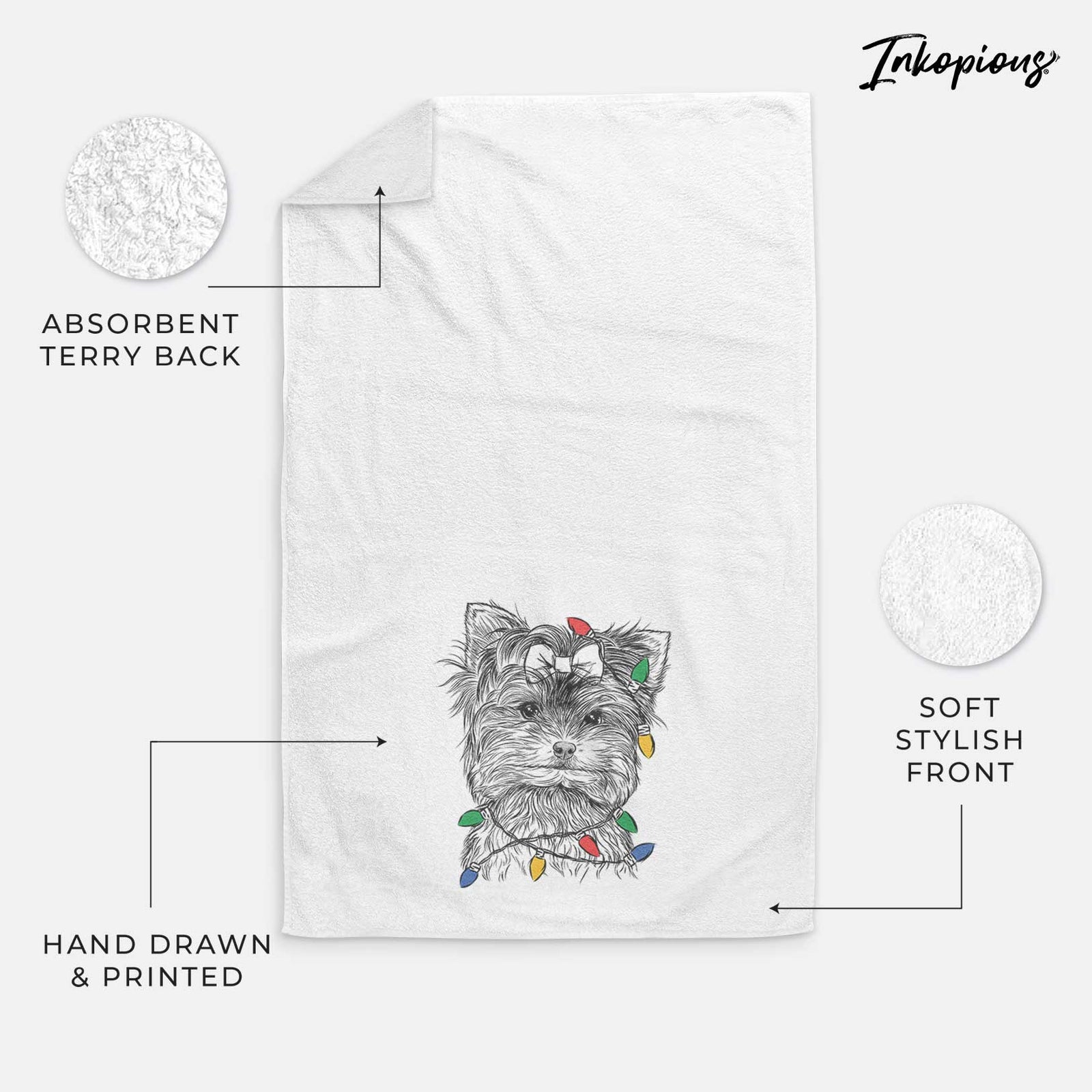 Cricket the Biewer Terrier Decorative Hand Towel