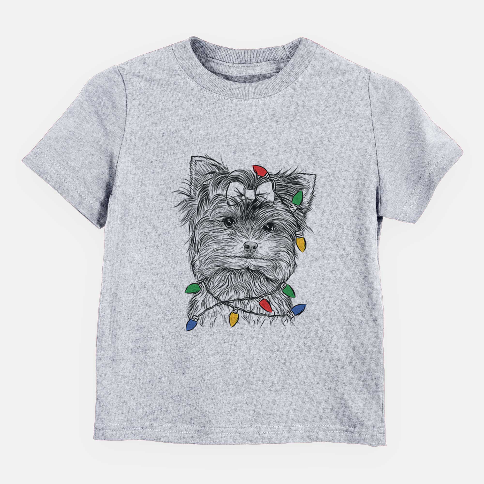 Christmas Lights Cricket the Biewer Terrier - Kids/Youth/Toddler Shirt