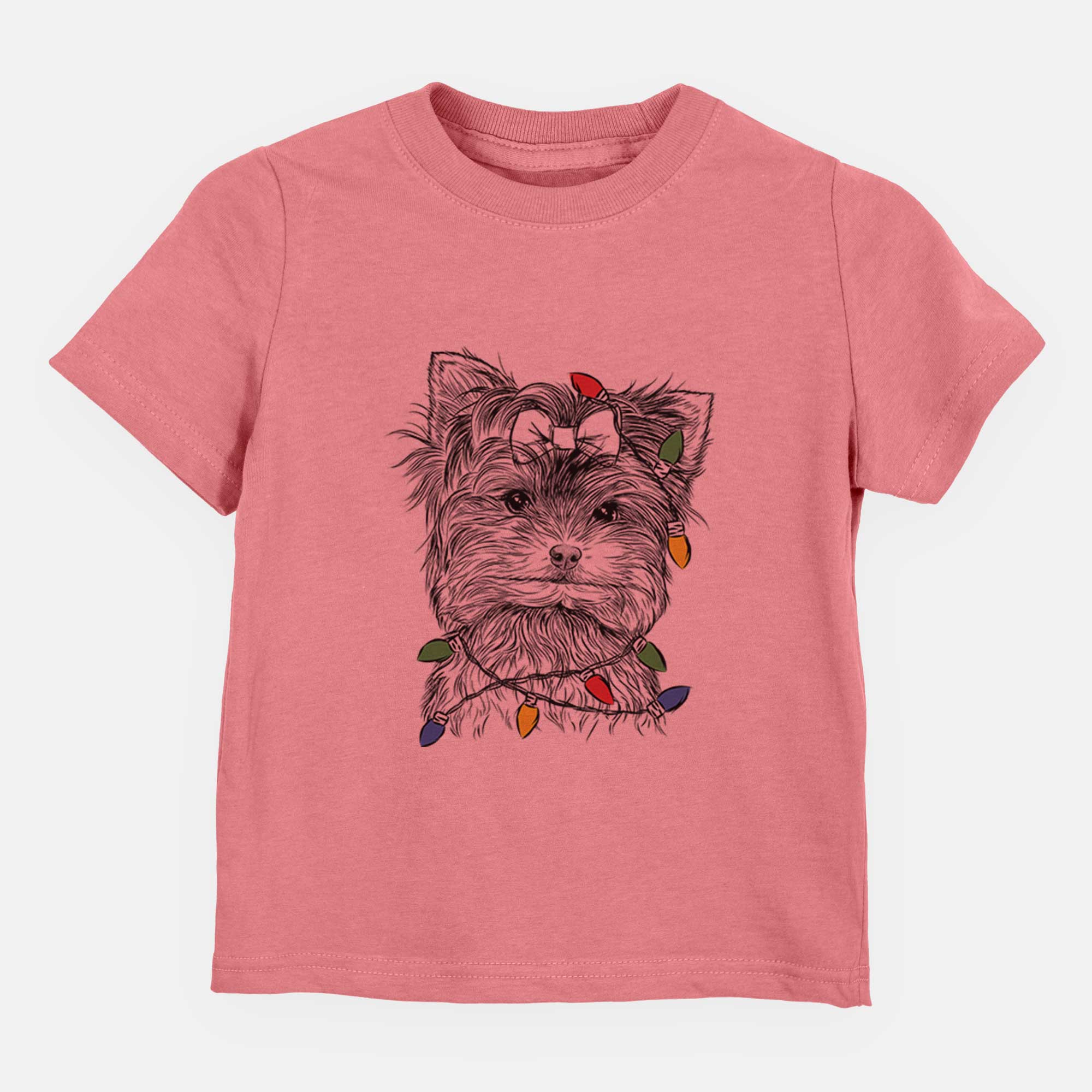 Christmas Lights Cricket the Biewer Terrier - Kids/Youth/Toddler Shirt