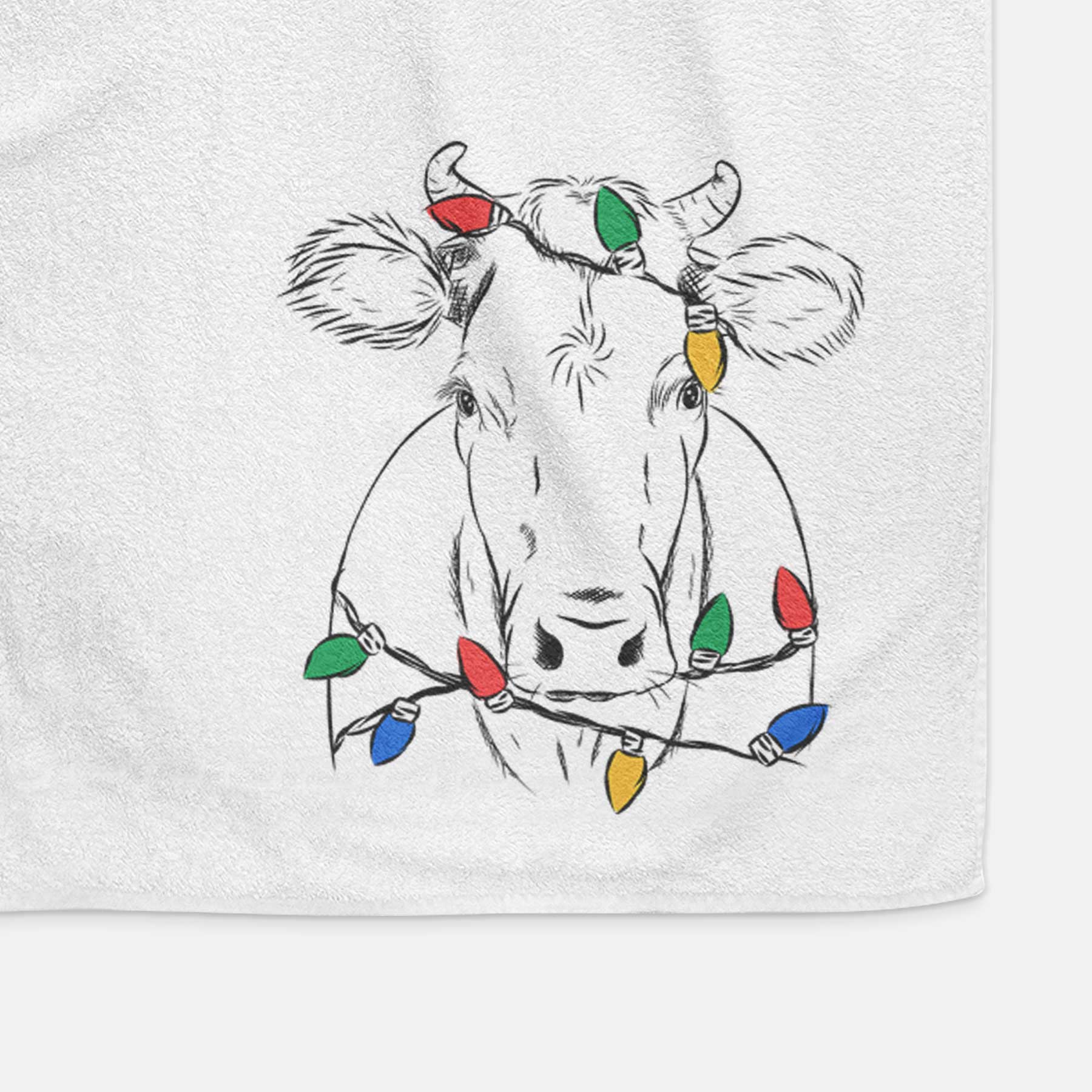 Cruz the Cow Decorative Hand Towel