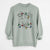 Christmas Lights Cruz the Cow - Unisex Pigment Dyed Crew Sweatshirt