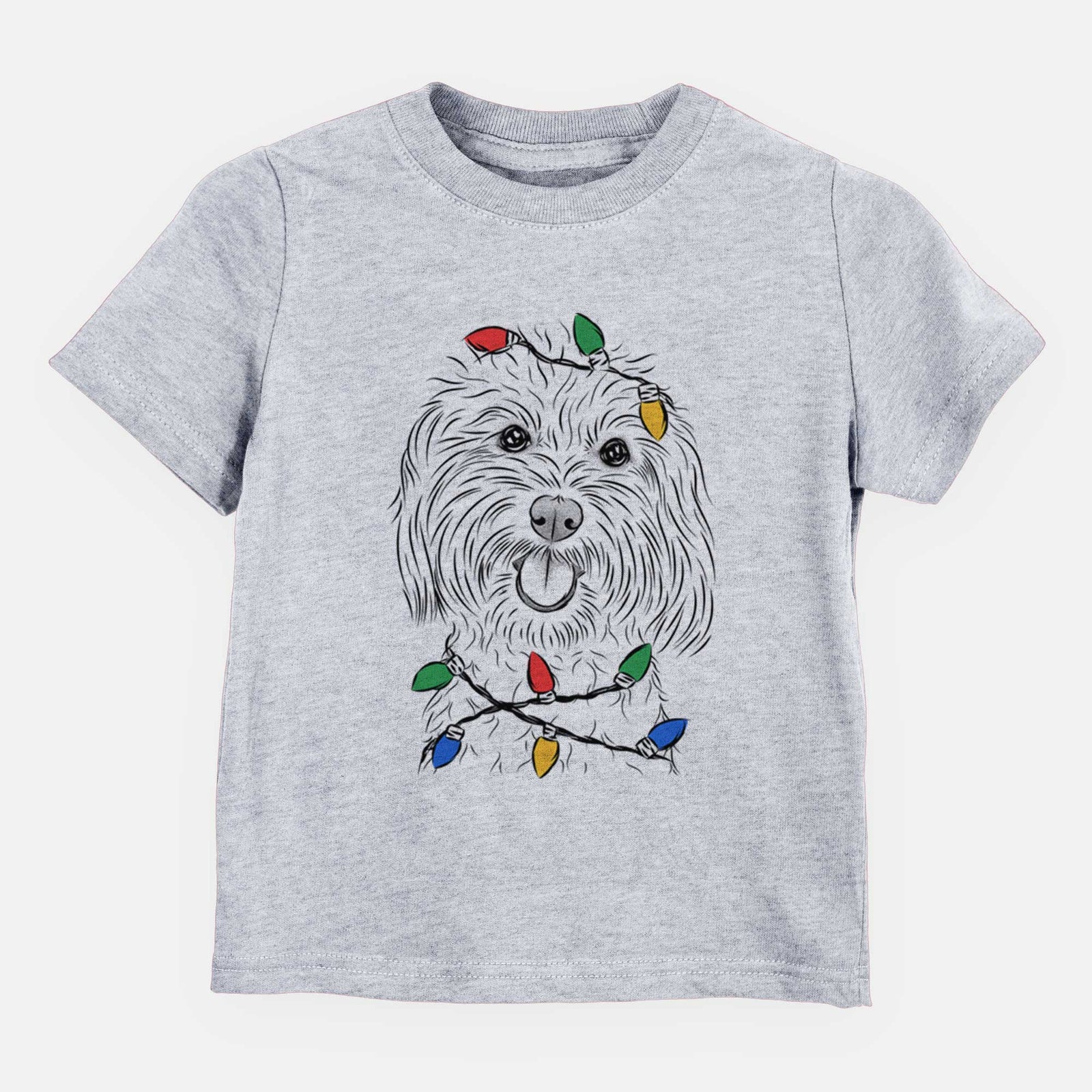 Christmas Lights Cuddles the Coton de Tulear - Kids/Youth/Toddler Shirt