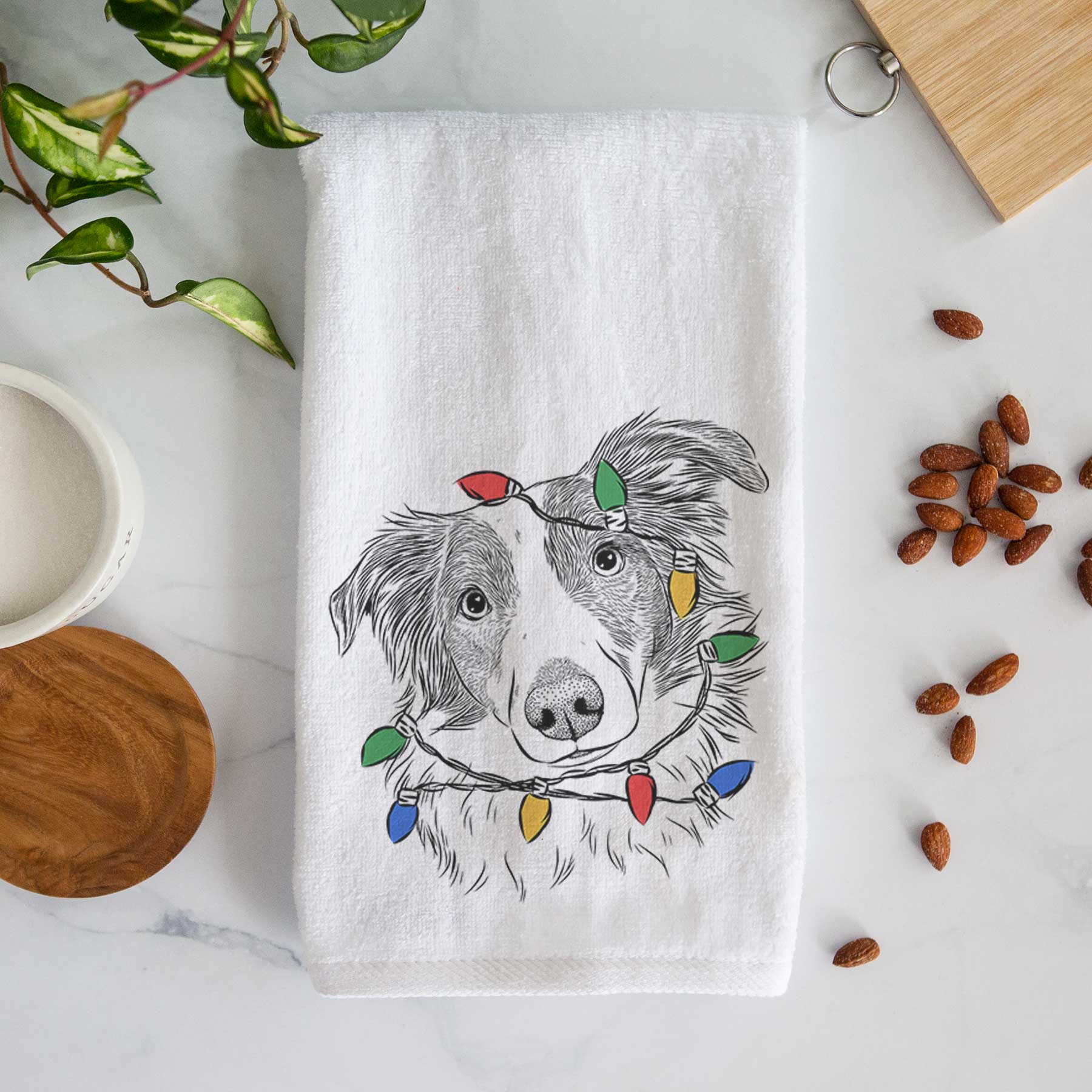 Cyclone the Australian Shepherd Decorative Hand Towel