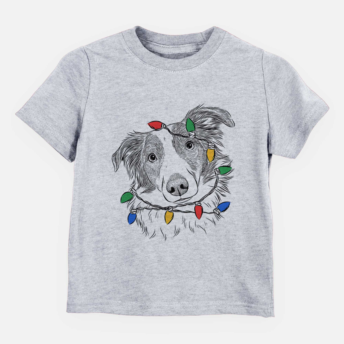 Christmas Lights Cyclone the Australian Shepherd - Kids/Youth/Toddler Shirt