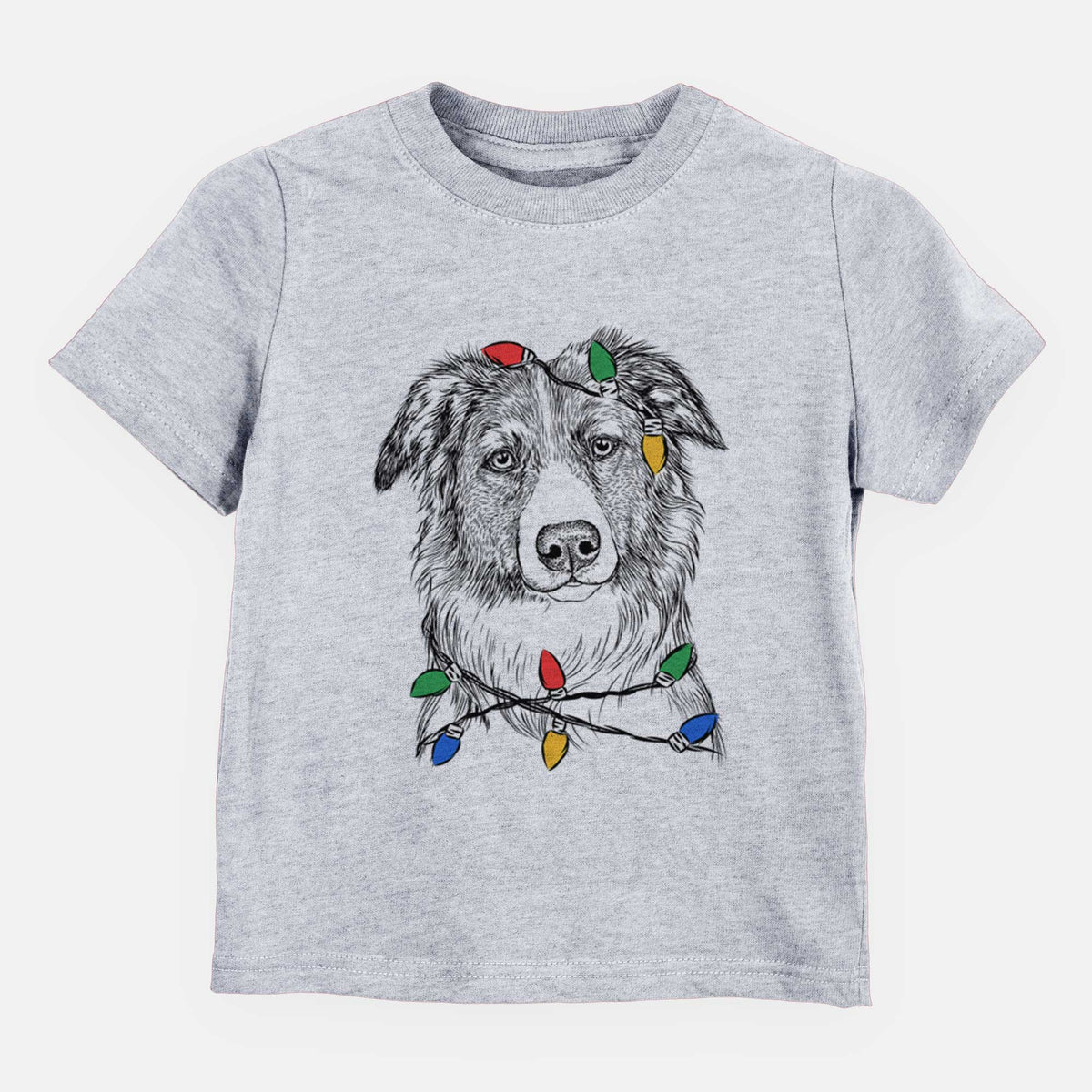 Christmas Lights Cynder the English Shepherd - Kids/Youth/Toddler Shirt