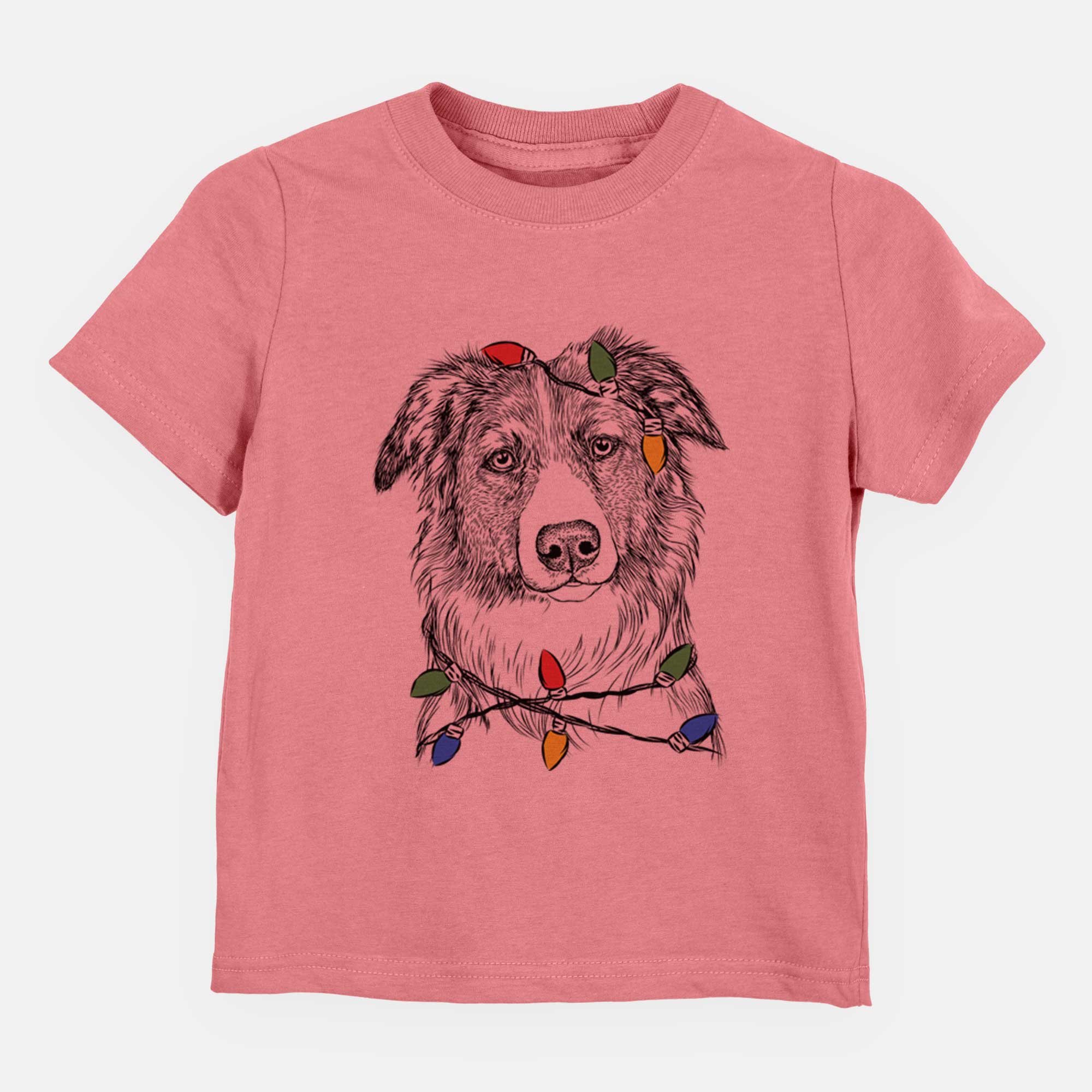 Christmas Lights Cynder the English Shepherd - Kids/Youth/Toddler Shirt