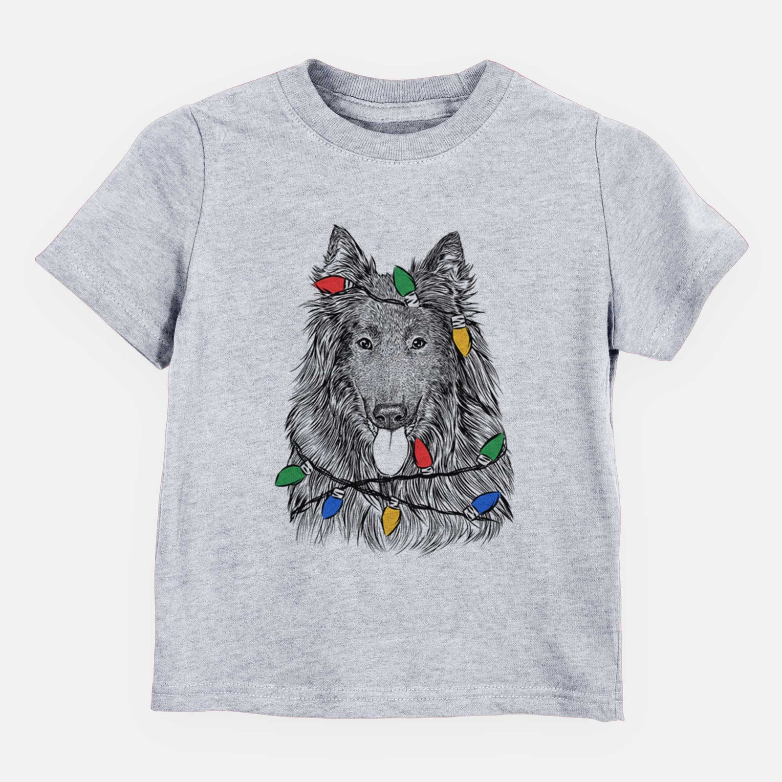 Christmas Lights Daan the Belgian Shepherd - Kids/Youth/Toddler Shirt