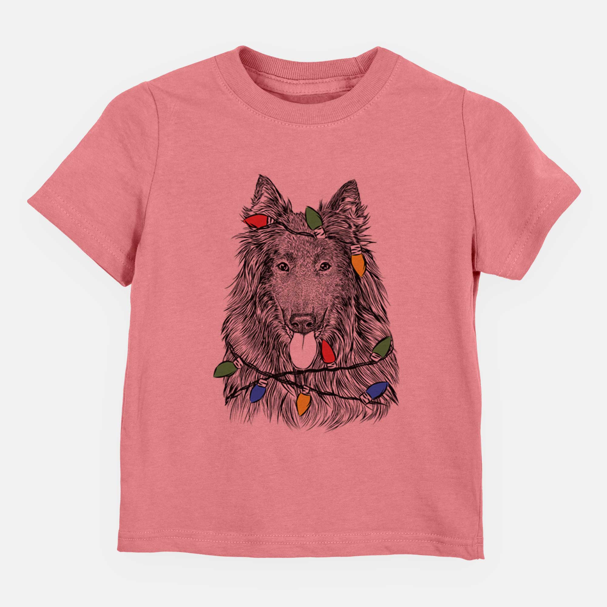 Christmas Lights Daan the Belgian Shepherd - Kids/Youth/Toddler Shirt