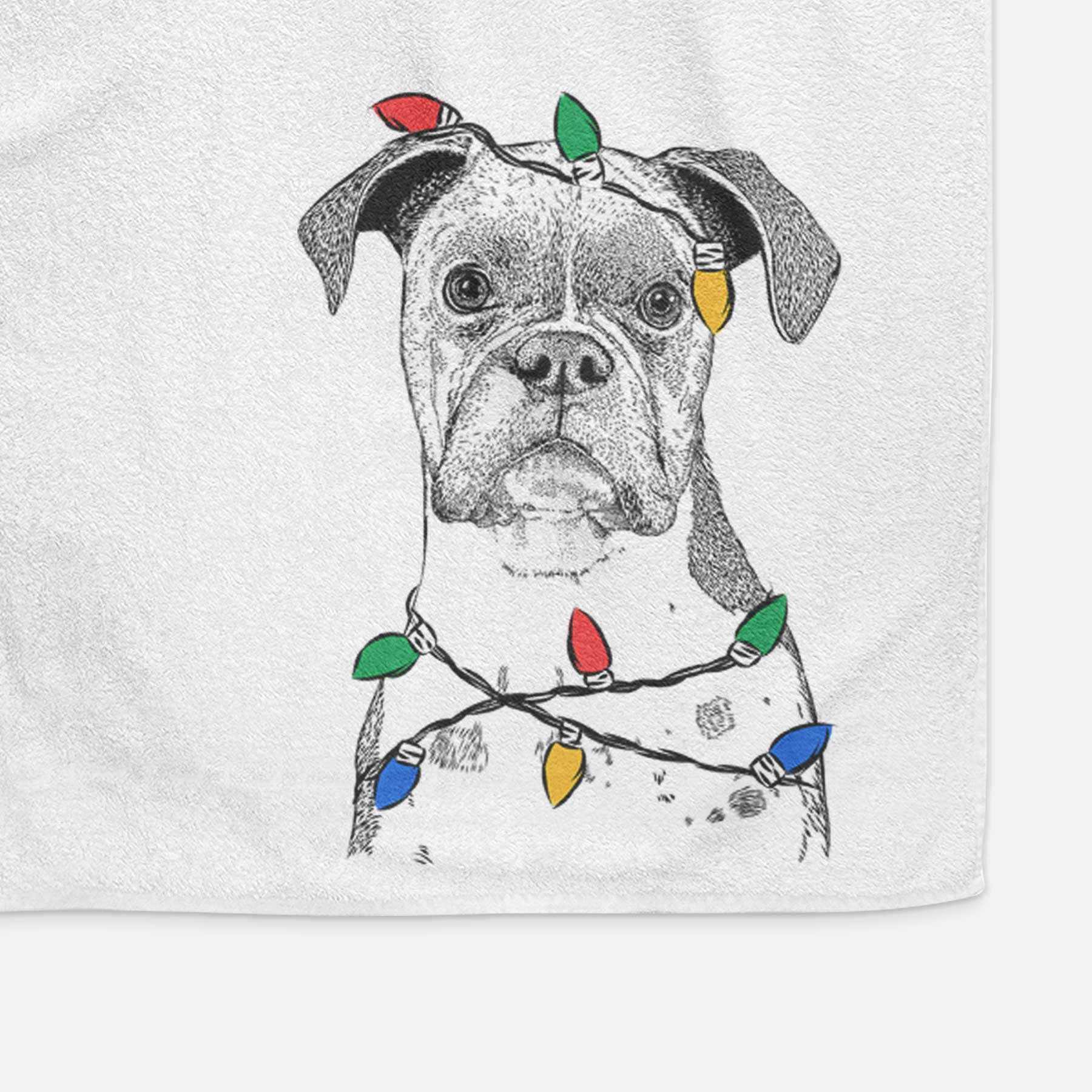 Daisy the Boxer Decorative Hand Towel