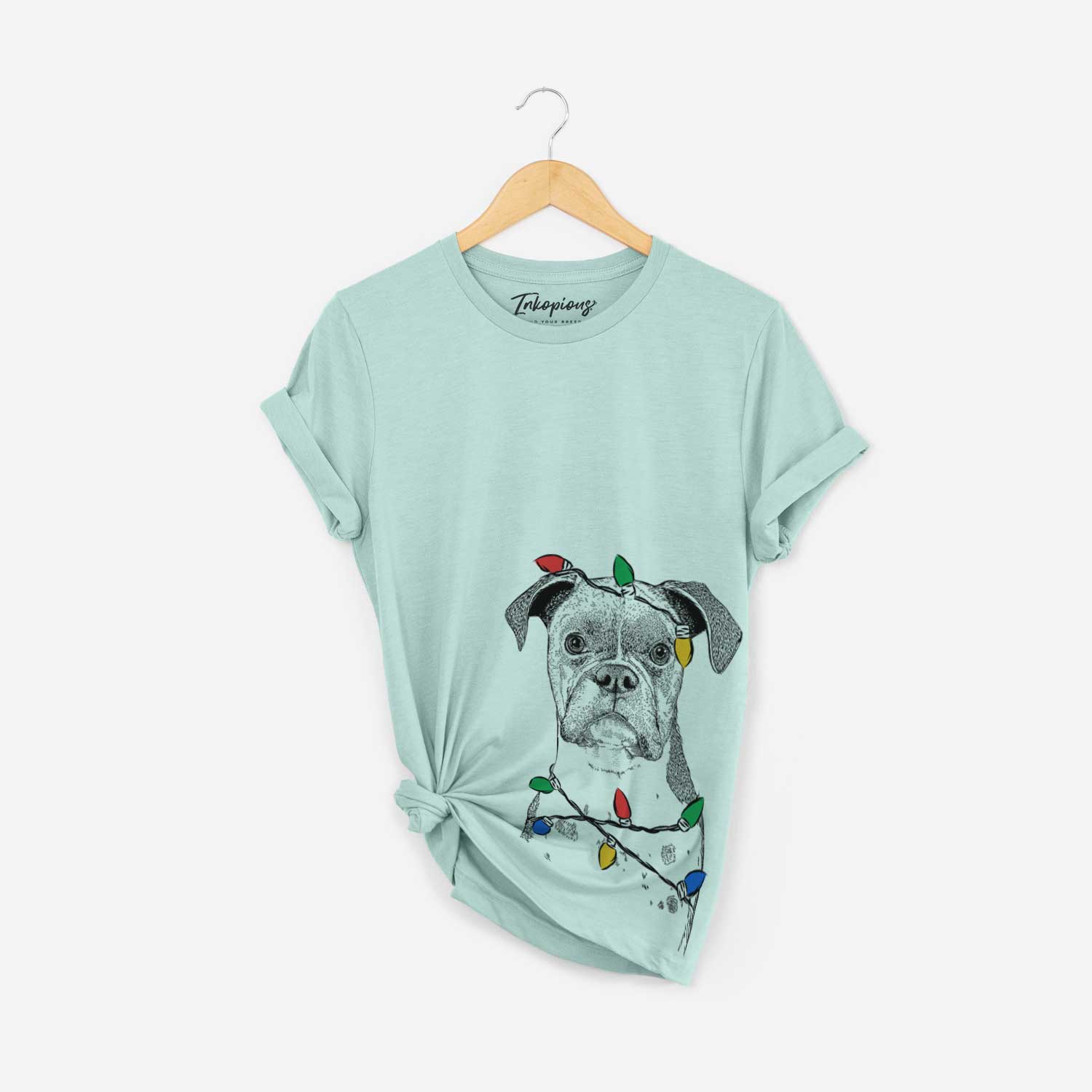 Christmas Lights Daisy the Boxer - Unisex Crewneck