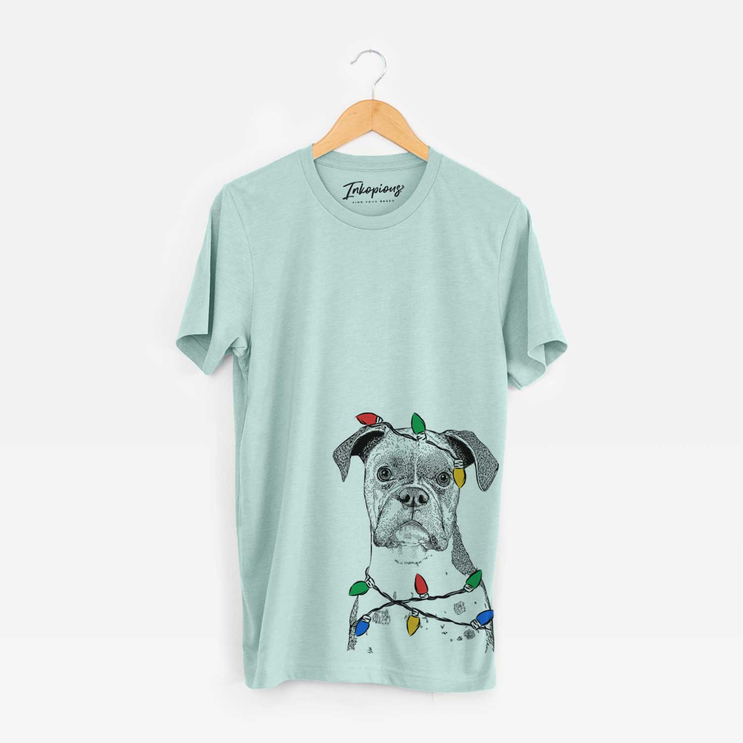 Christmas Lights Daisy the Boxer - Unisex Crewneck