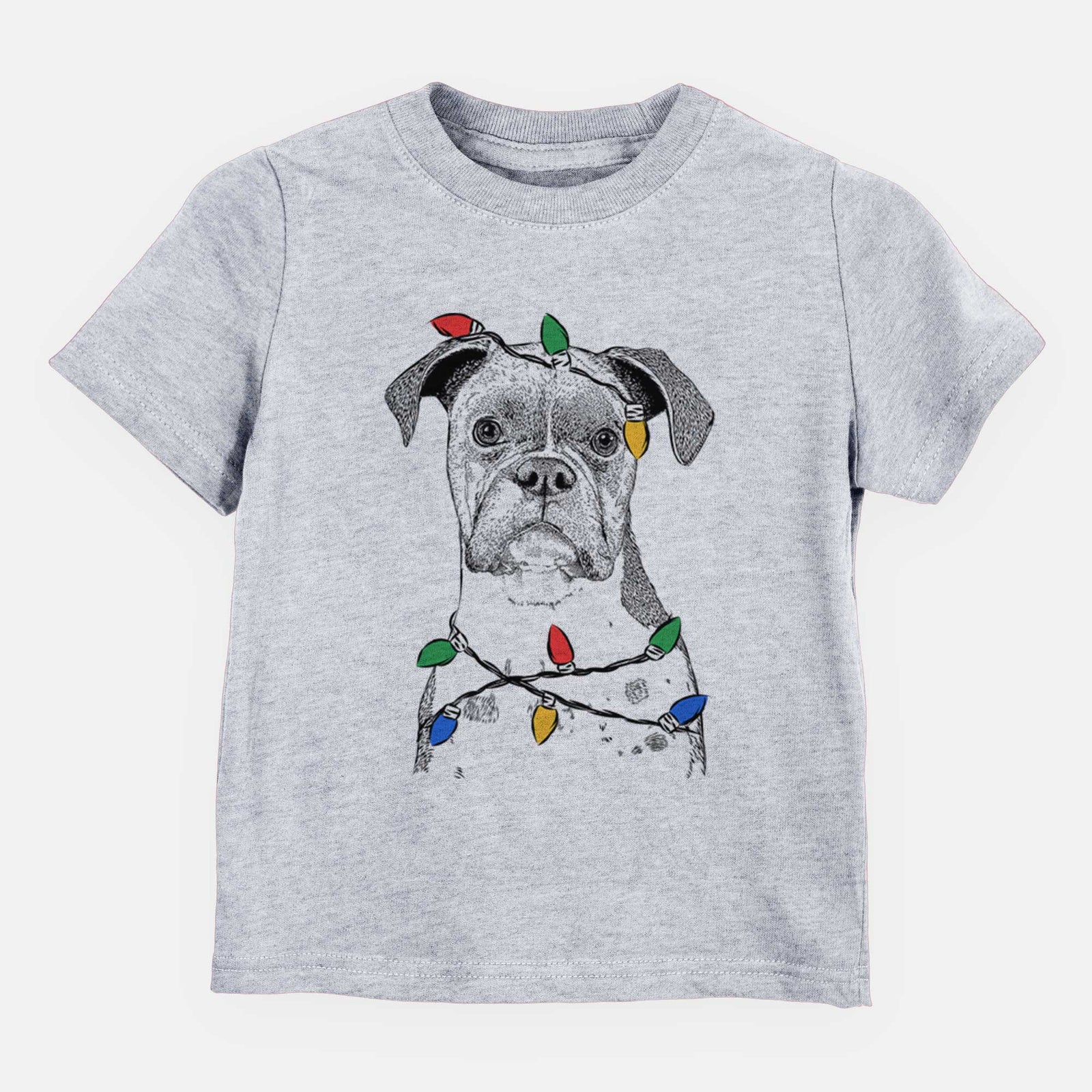 Christmas Lights Daisy the Boxer - Kids/Youth/Toddler Shirt