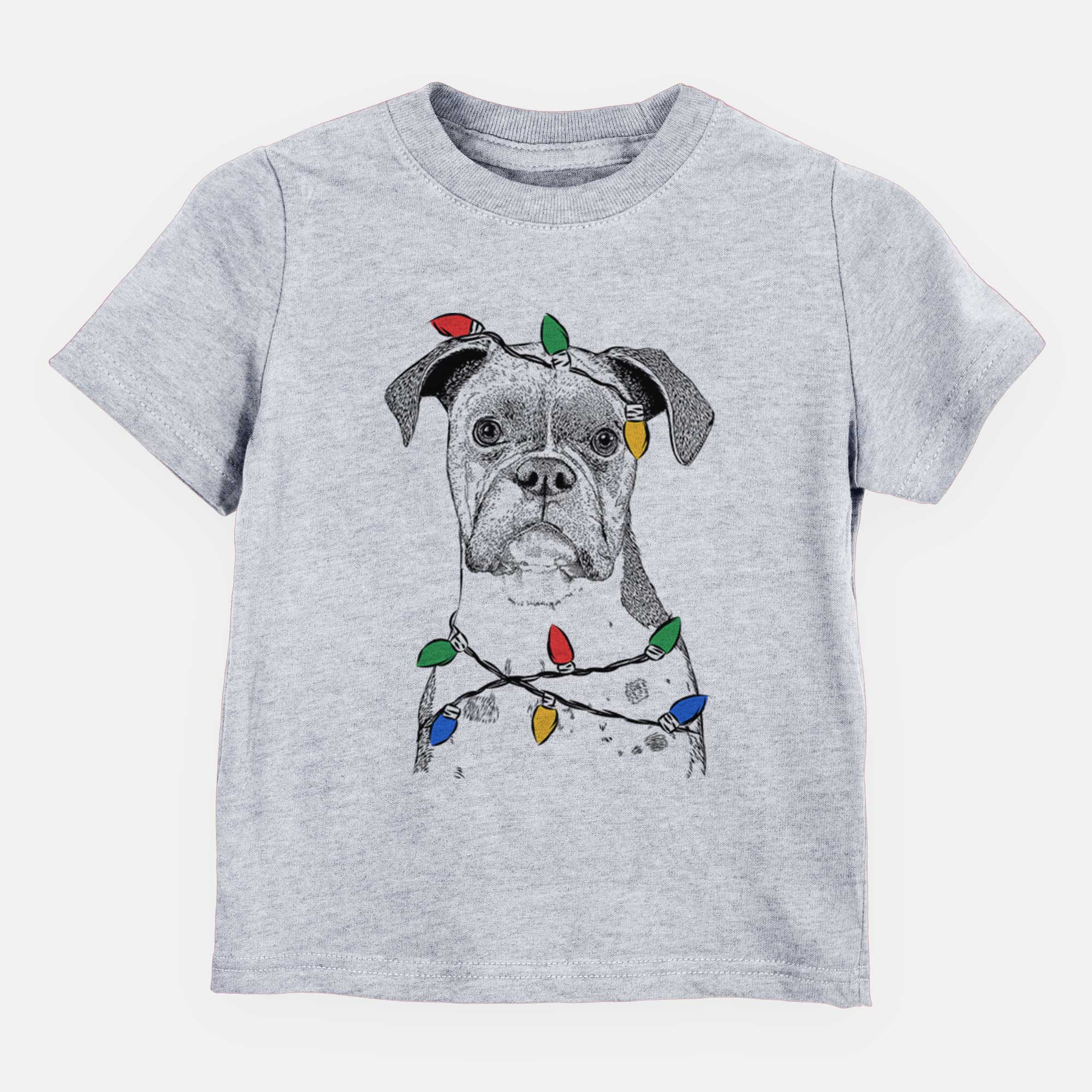 Christmas Lights Daisy the Boxer - Kids/Youth/Toddler Shirt