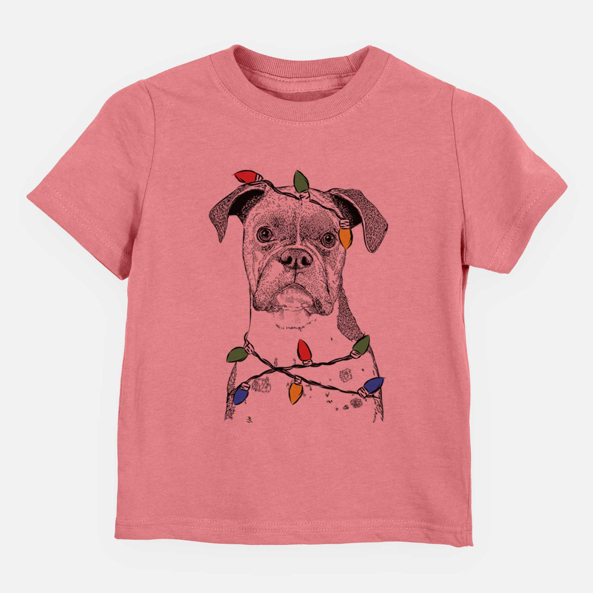 Christmas Lights Daisy the Boxer - Kids/Youth/Toddler Shirt