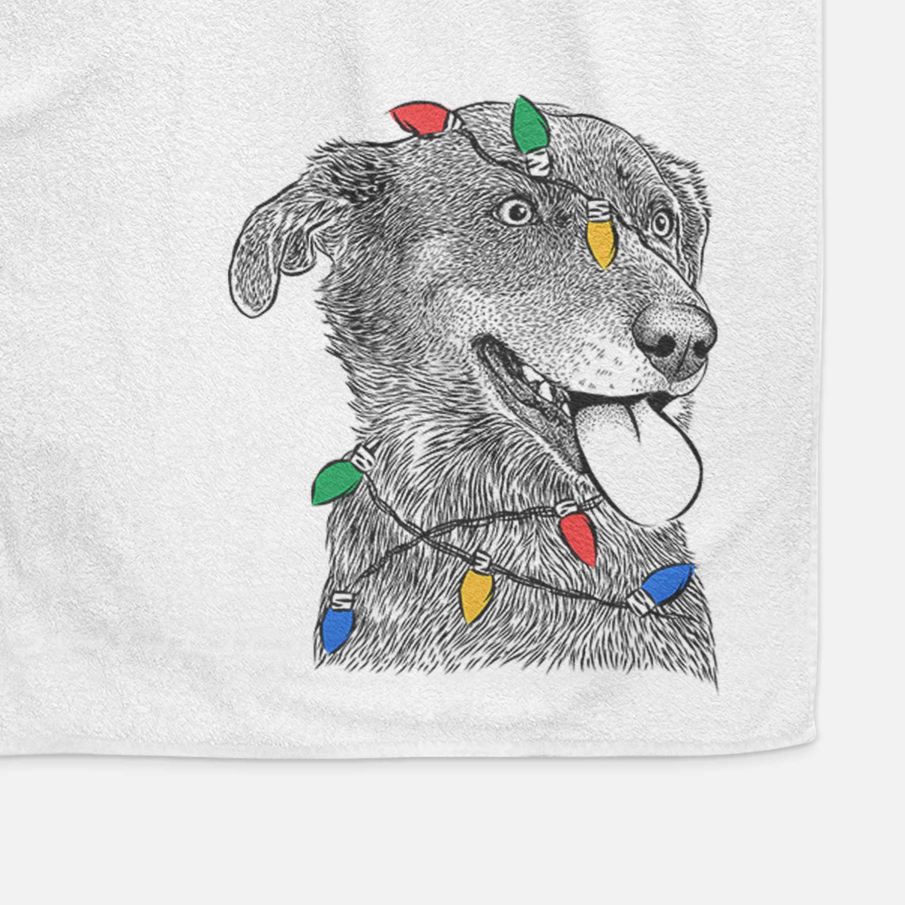 Daisy the Australian Shepherd Mix Decorative Hand Towel