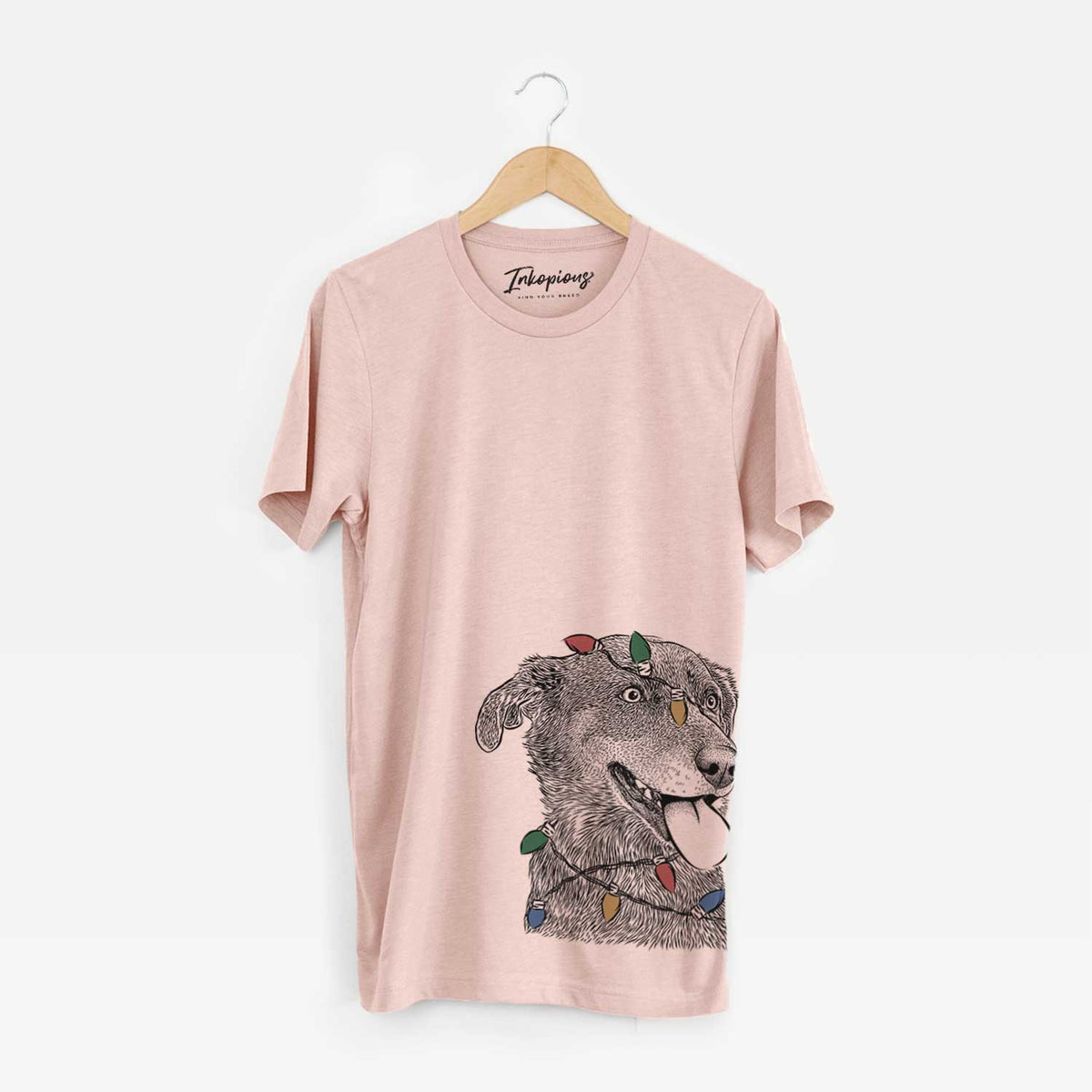 Christmas Lights Daisy the Australian Shepherd Mix - Unisex Crewneck