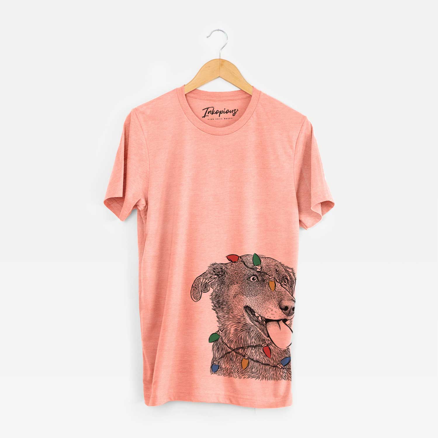 Christmas Lights Daisy the Australian Shepherd Mix - Unisex Crewneck