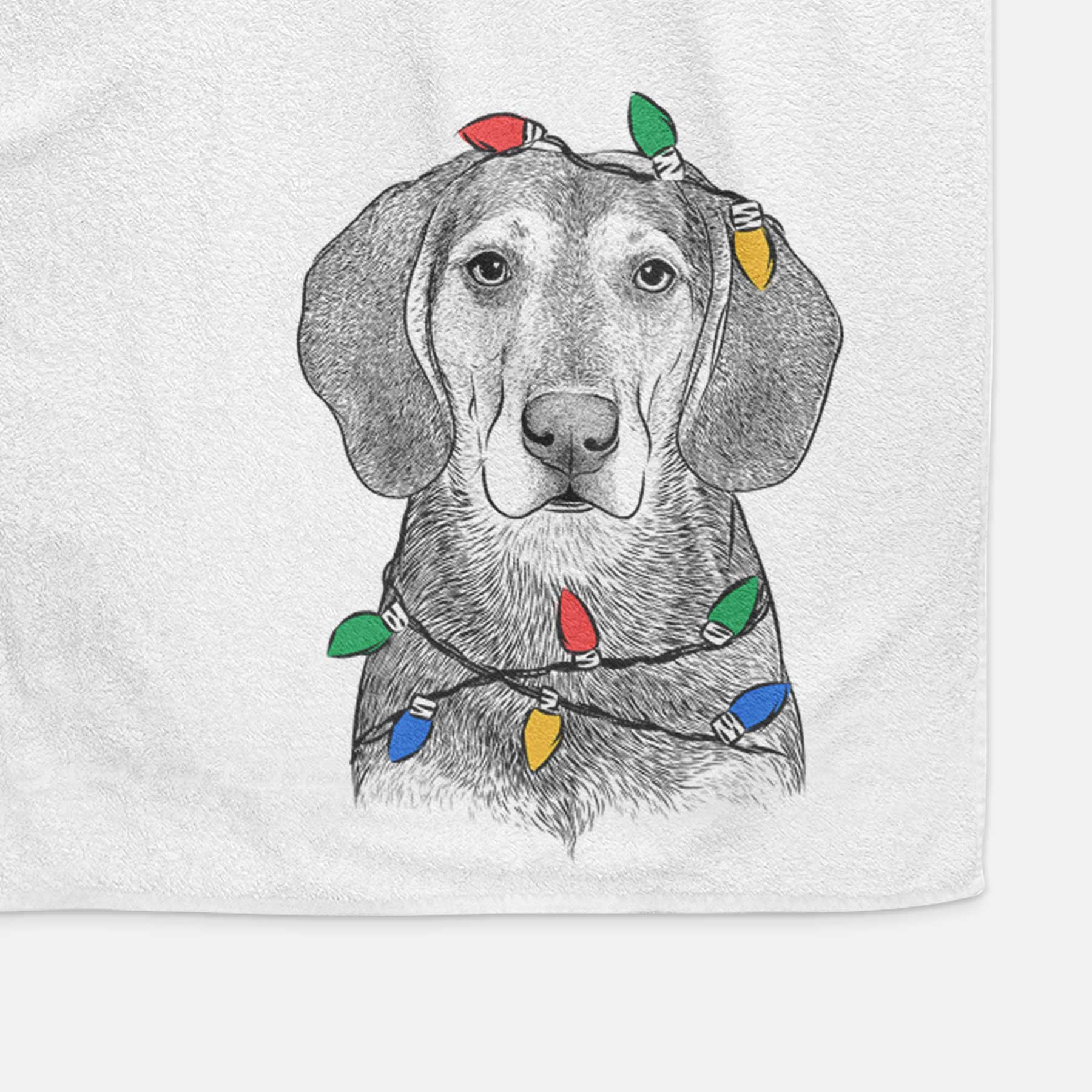 Daisy the Hound Mix Decorative Hand Towel