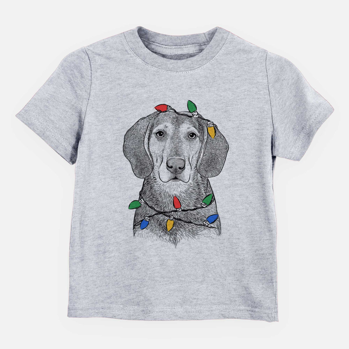 Christmas Lights Daisy the Hound Mix - Kids/Youth/Toddler Shirt