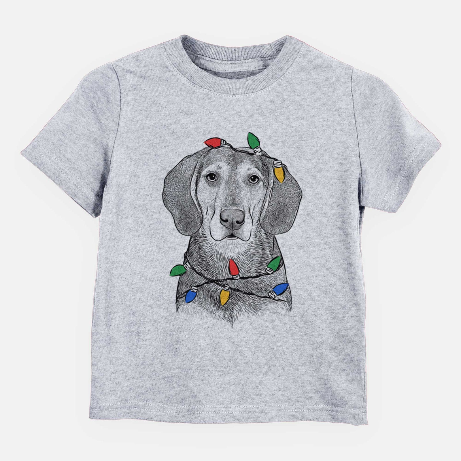 Christmas Lights Daisy the Hound Mix - Kids/Youth/Toddler Shirt