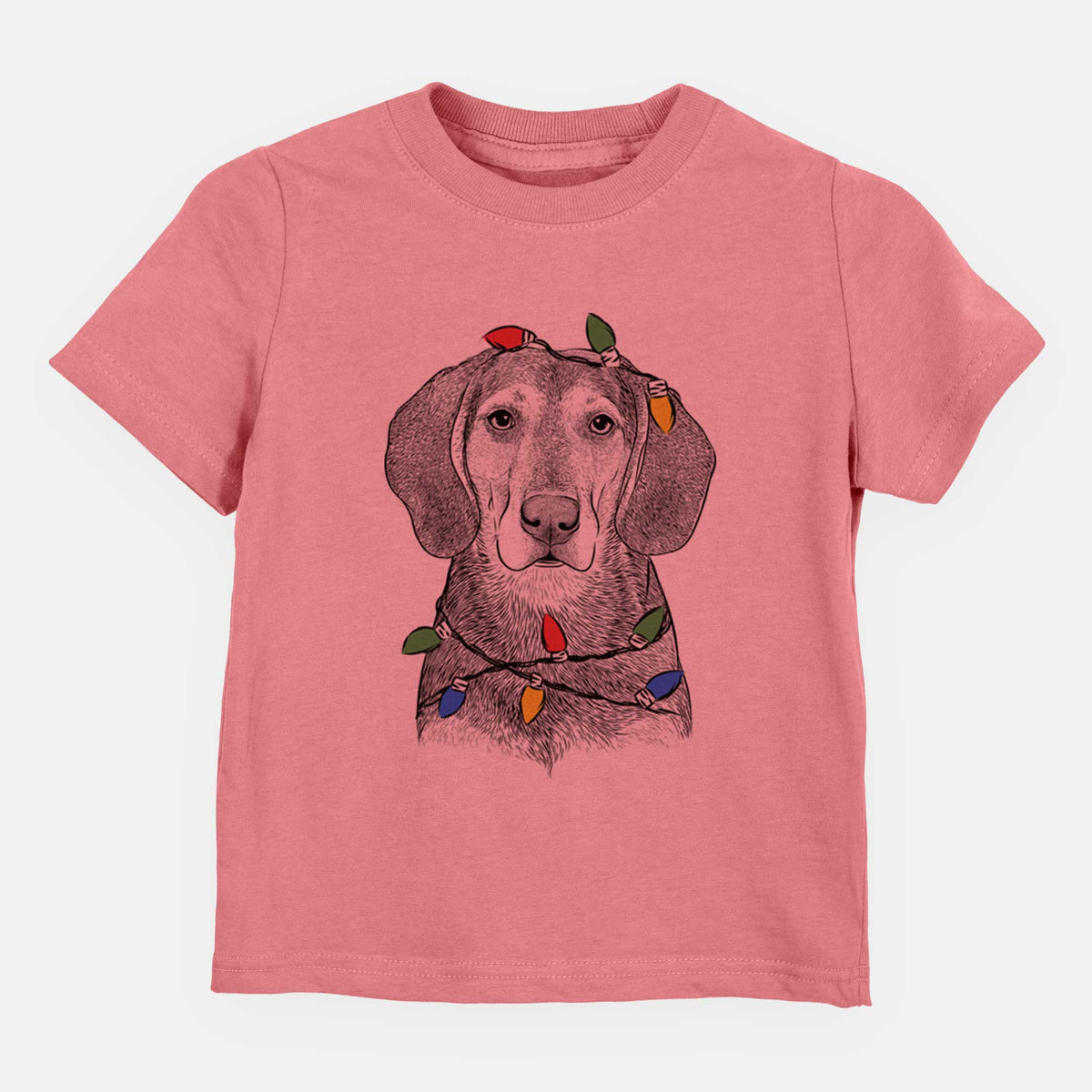 Christmas Lights Daisy the Hound Mix - Kids/Youth/Toddler Shirt