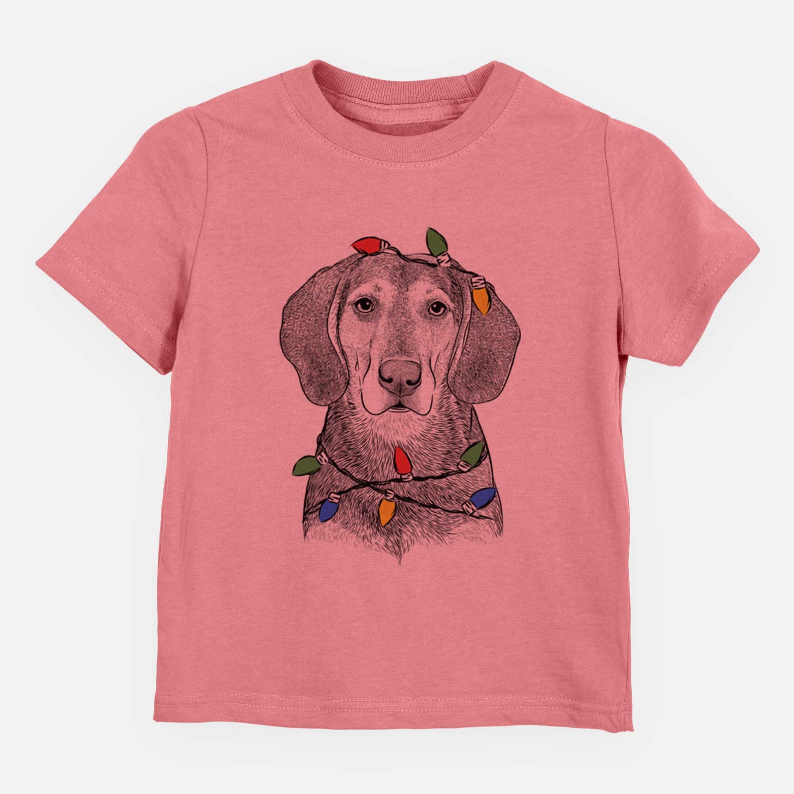 Christmas Lights Daisy the Hound Mix - Kids/Youth/Toddler Shirt