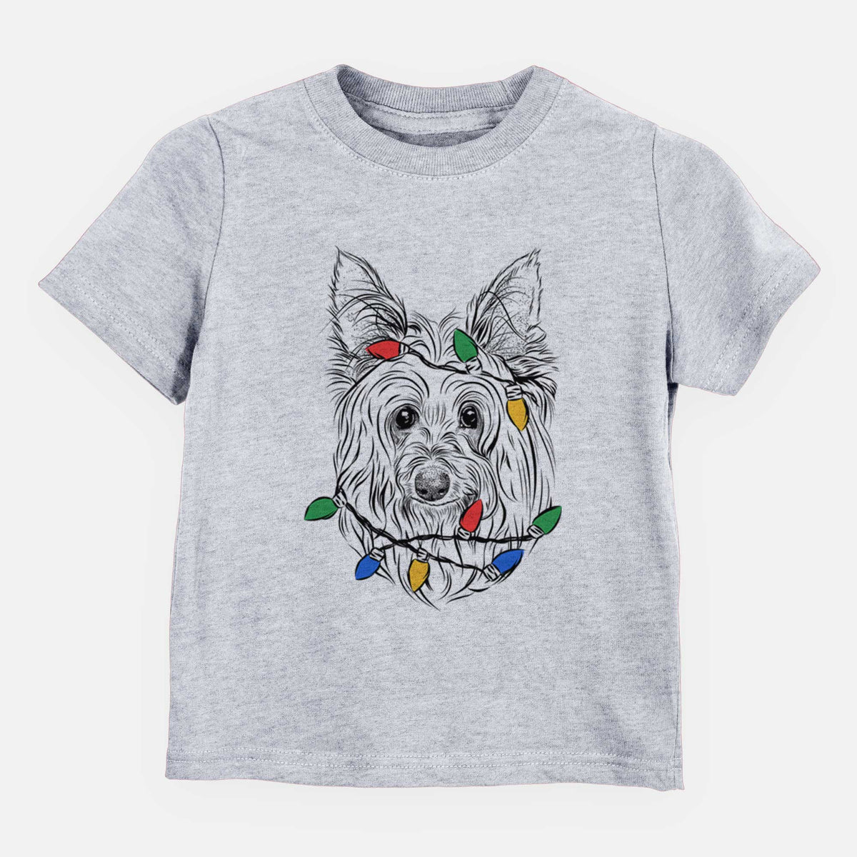 Christmas Lights Daisy May the Silky Terrier - Kids/Youth/Toddler Shirt