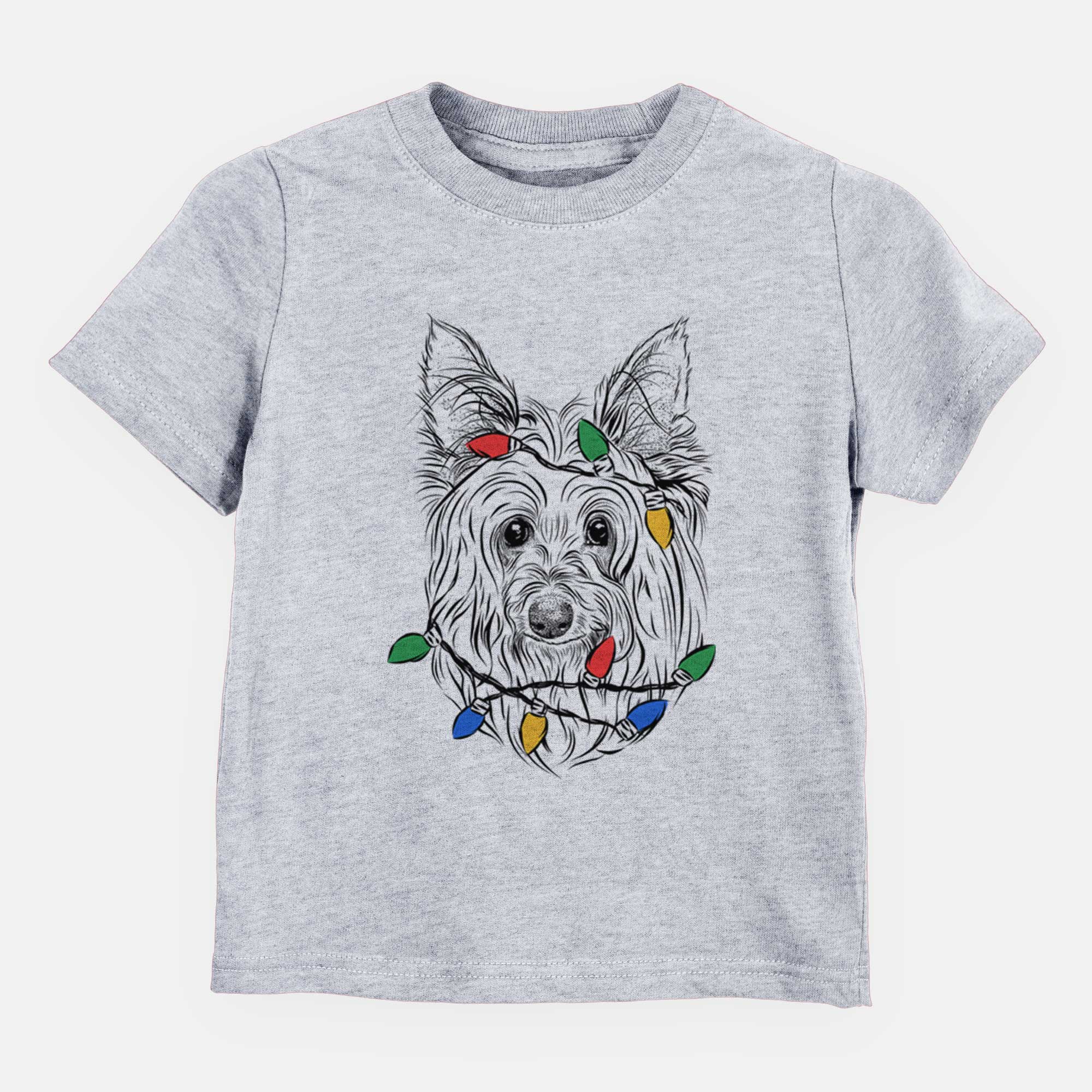 Christmas Lights Daisy May the Silky Terrier - Kids/Youth/Toddler Shirt