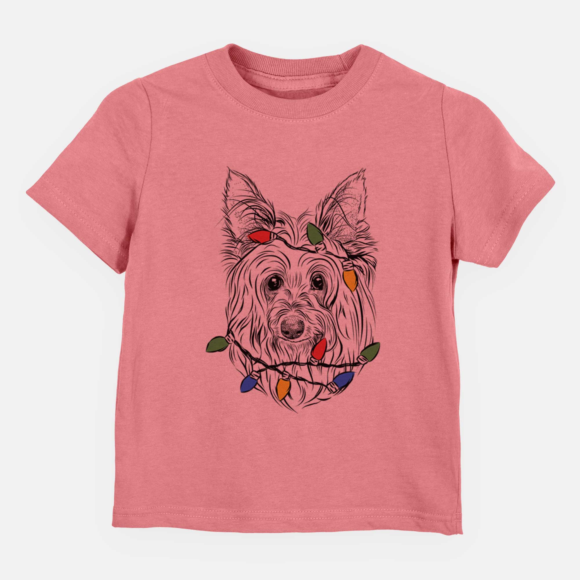 Christmas Lights Daisy May the Silky Terrier - Kids/Youth/Toddler Shirt