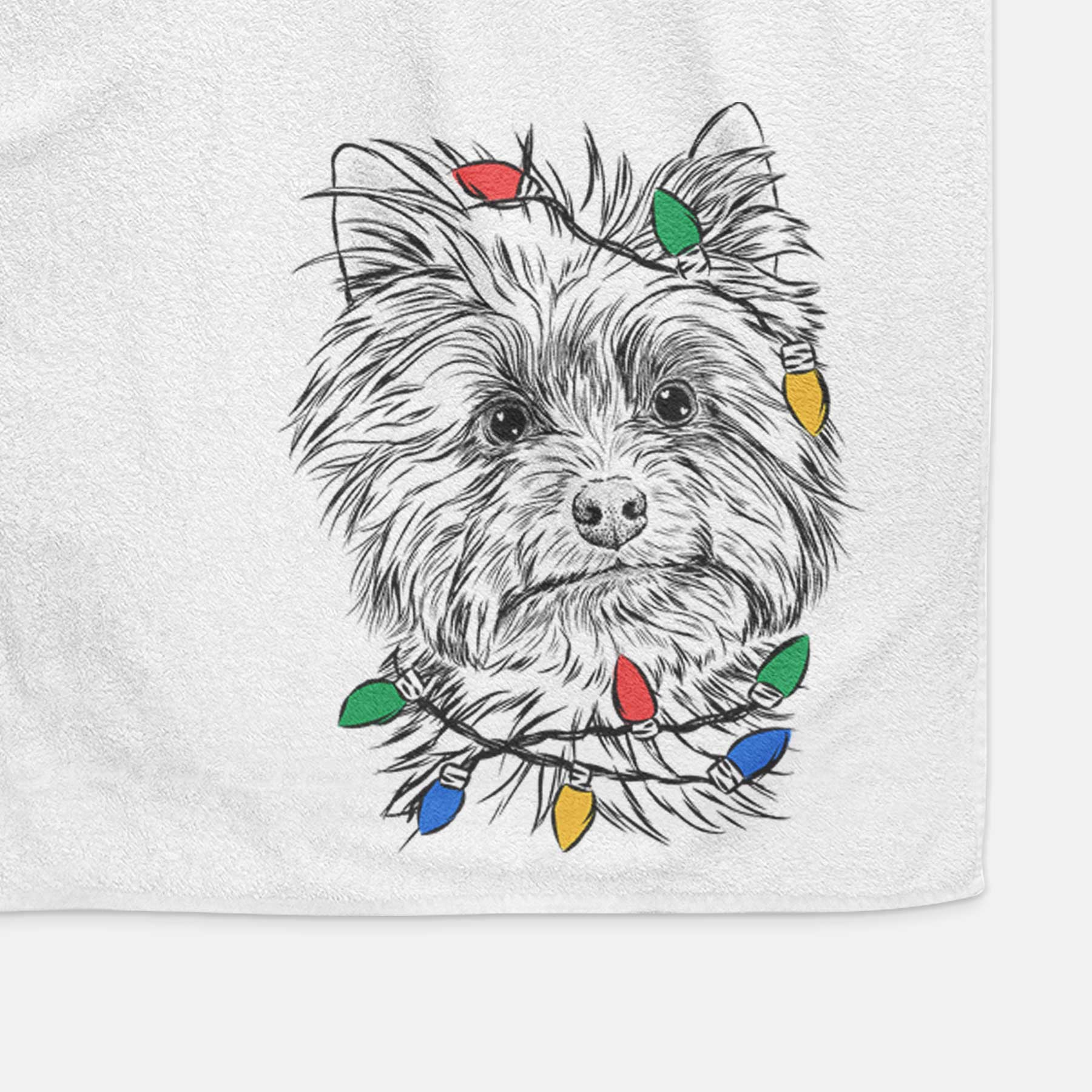 Dakota the Yorkshire Terrier Decorative Hand Towel