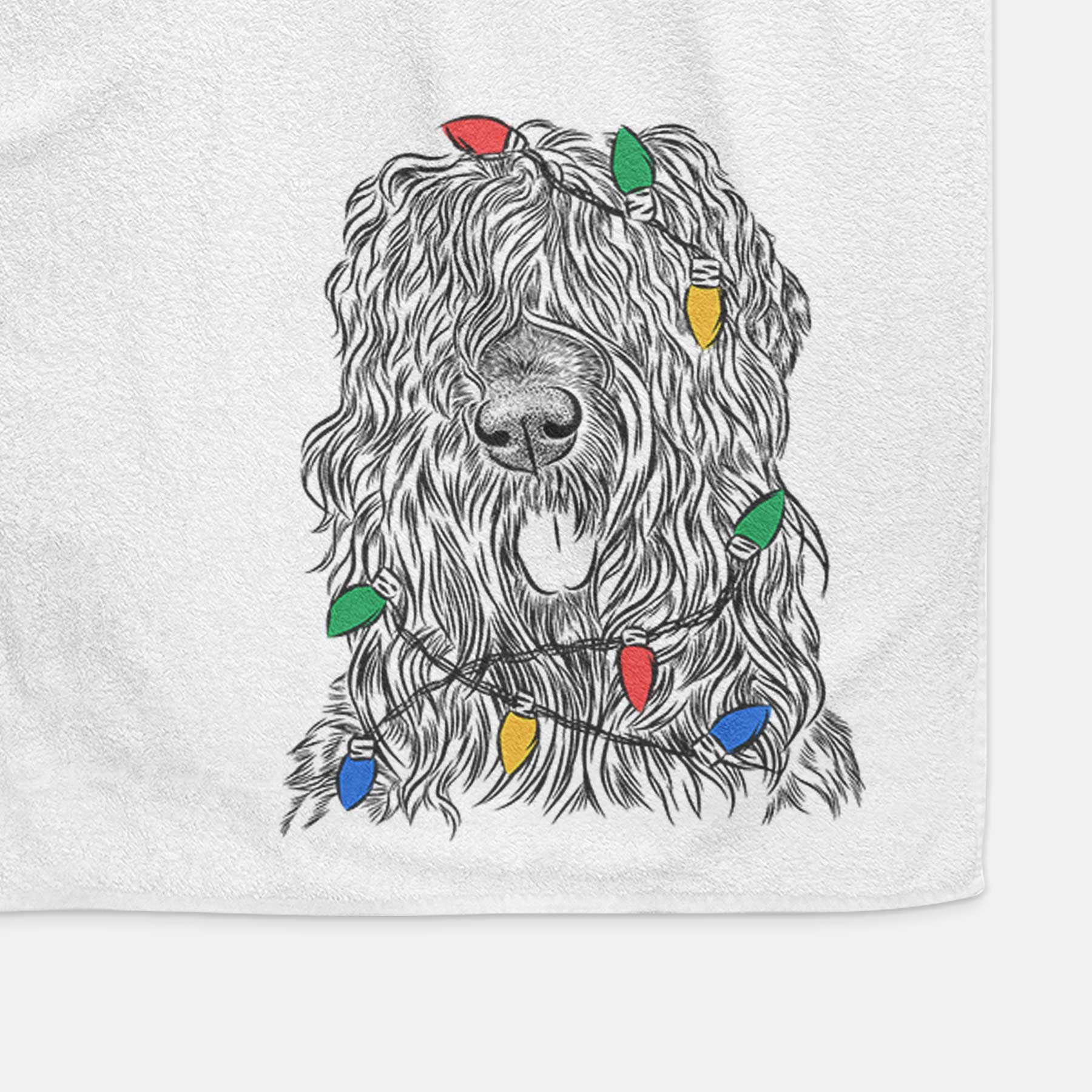 Darryl the Black Russian Terrier Decorative Hand Towel