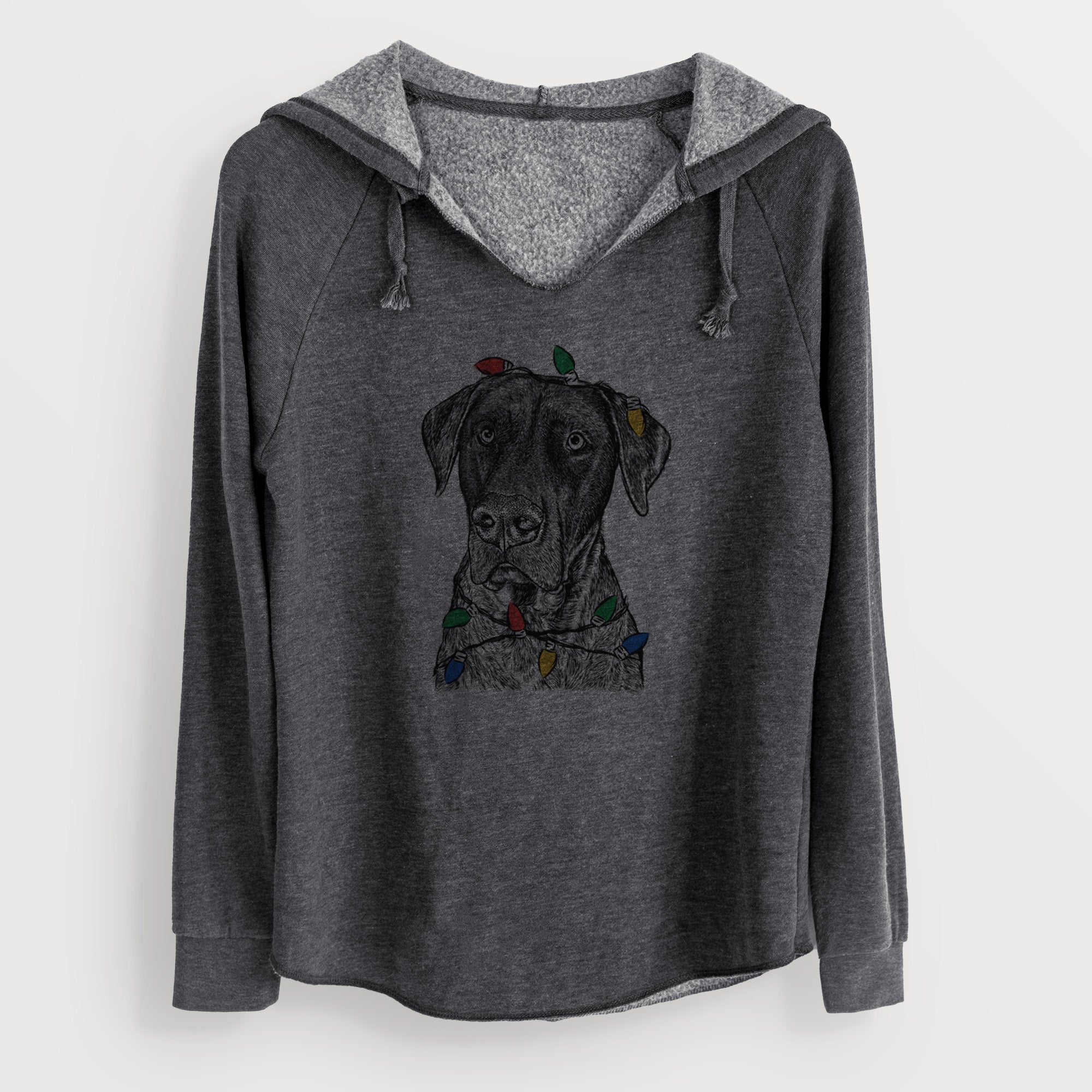 Christmas Lights David the Boxador - Cali Wave Hooded Sweatshirt