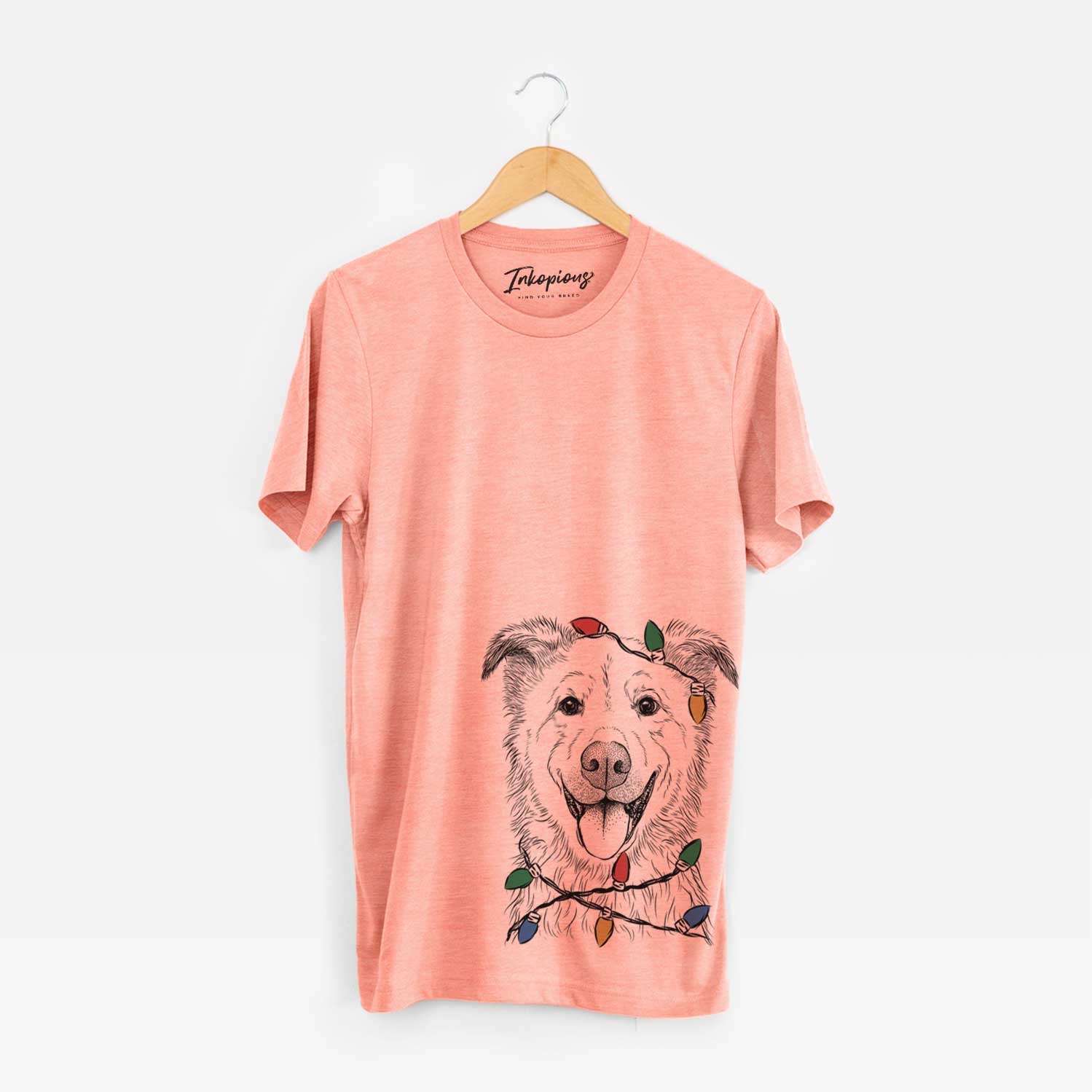 Christmas Lights Dawson the Mixed Breed - Unisex Crewneck