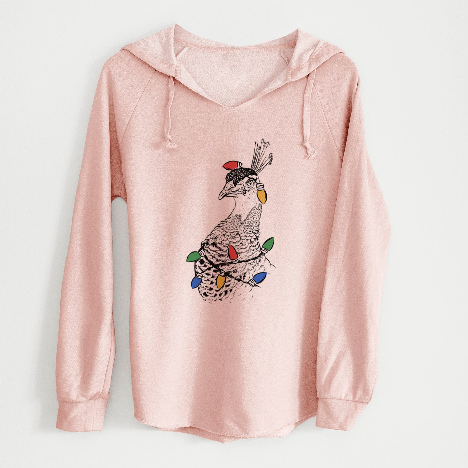 Christmas Lights Dee the Peahen - Cali Wave Hooded Sweatshirt