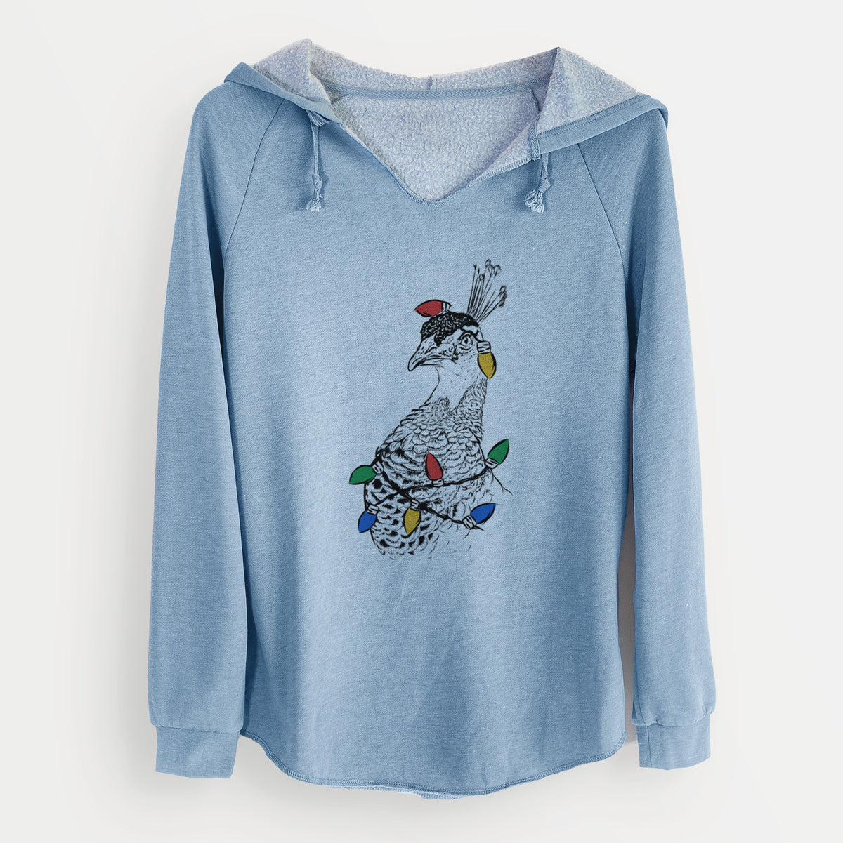 Christmas Lights Dee the Peahen - Cali Wave Hooded Sweatshirt