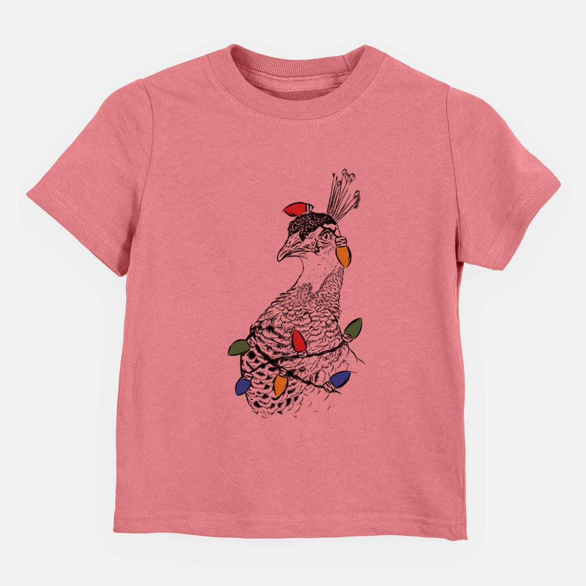 Christmas Lights Dee the Peahen - Kids/Youth/Toddler Shirt