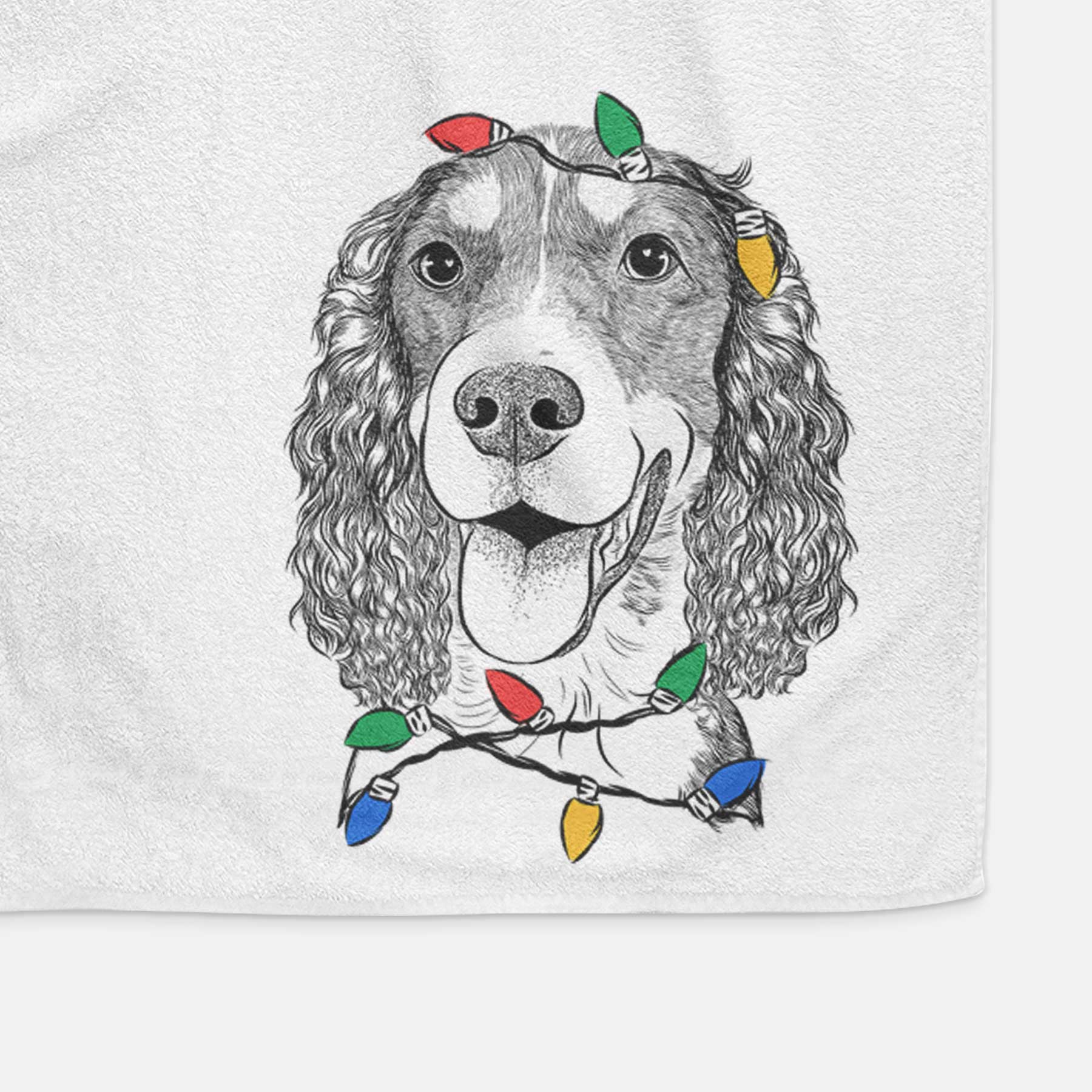 Delilah the English Springer Spaniel Decorative Hand Towel