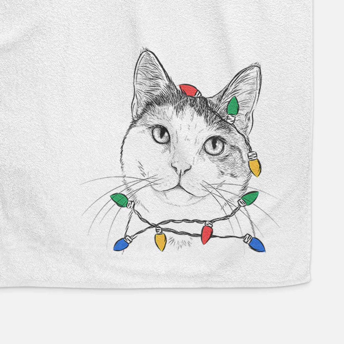 Denver the Calico Cat Decorative Hand Towel