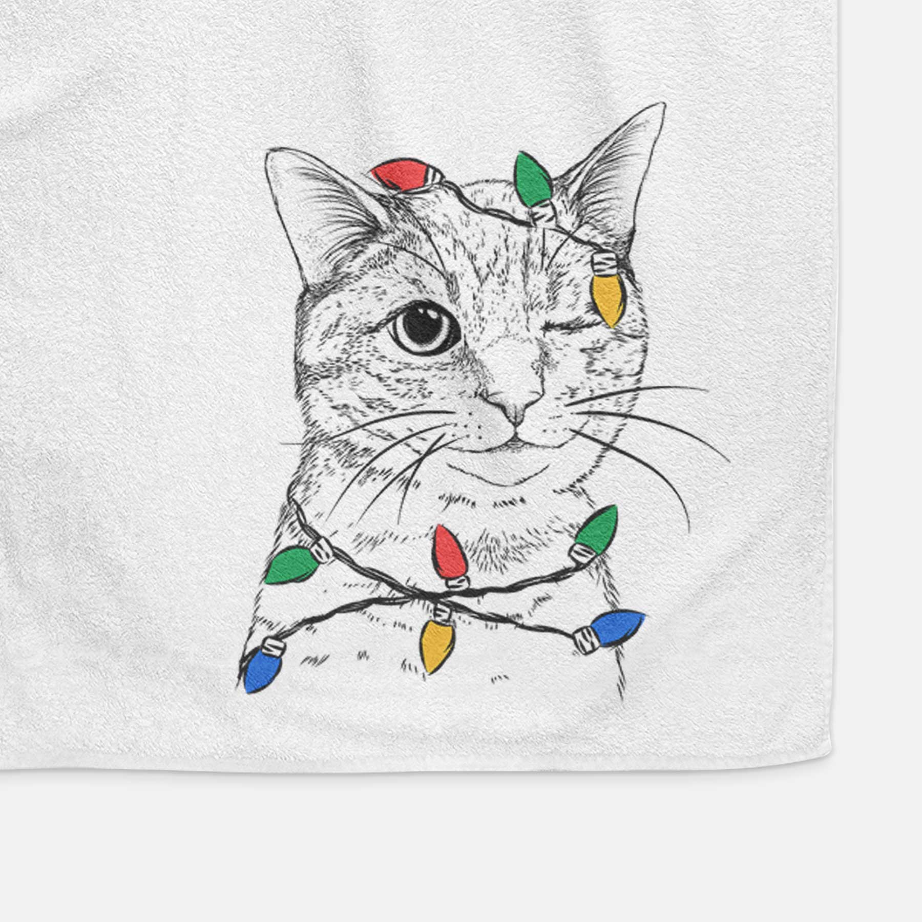 Dexter the Domestic Shorthair Decorative Hand Towel