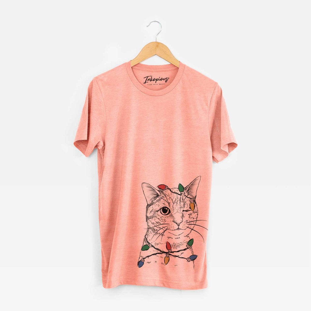 Christmas Lights Dexter the Domestic Shorthair - Unisex Crewneck