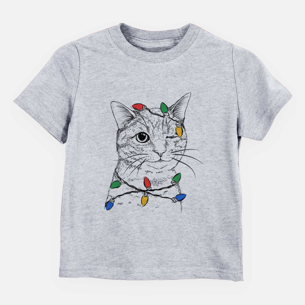Christmas Lights Dexter the Domestic Shorthair - Kids/Youth/Toddler Shirt