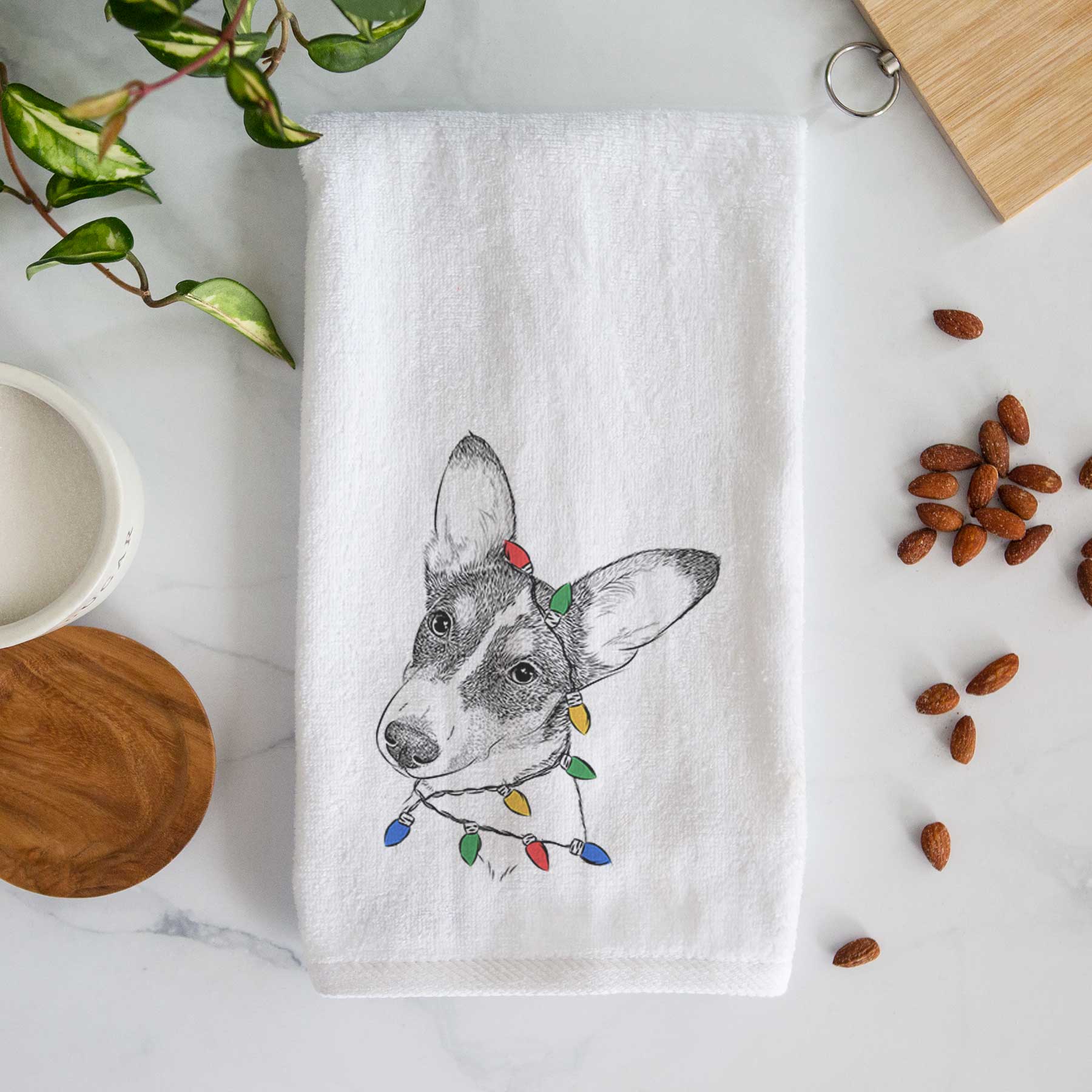 Dexter the Corgi Decorative Hand Towel