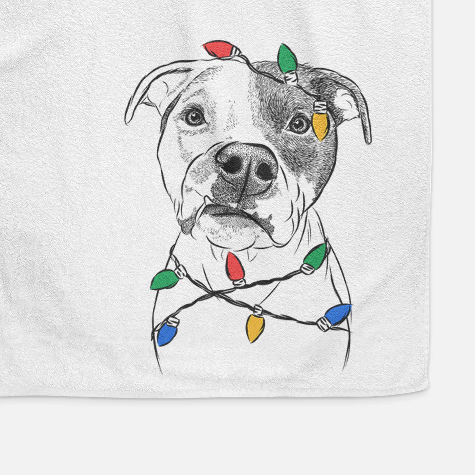 Dexter the Pitbull Decorative Hand Towel