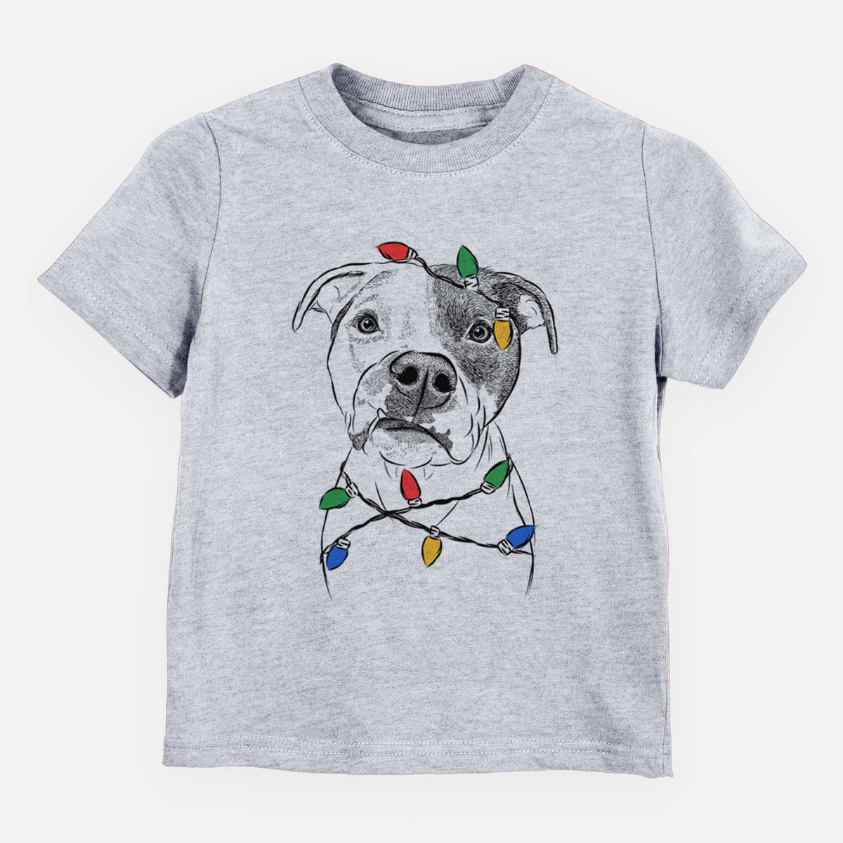 Christmas Lights Dexter the Pitbull - Kids/Youth/Toddler Shirt