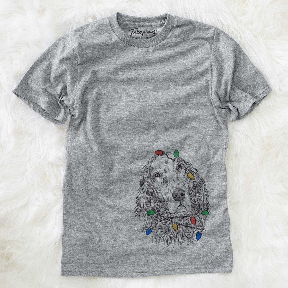 Christmas Lights Dexter the English Setter - Unisex Crewneck