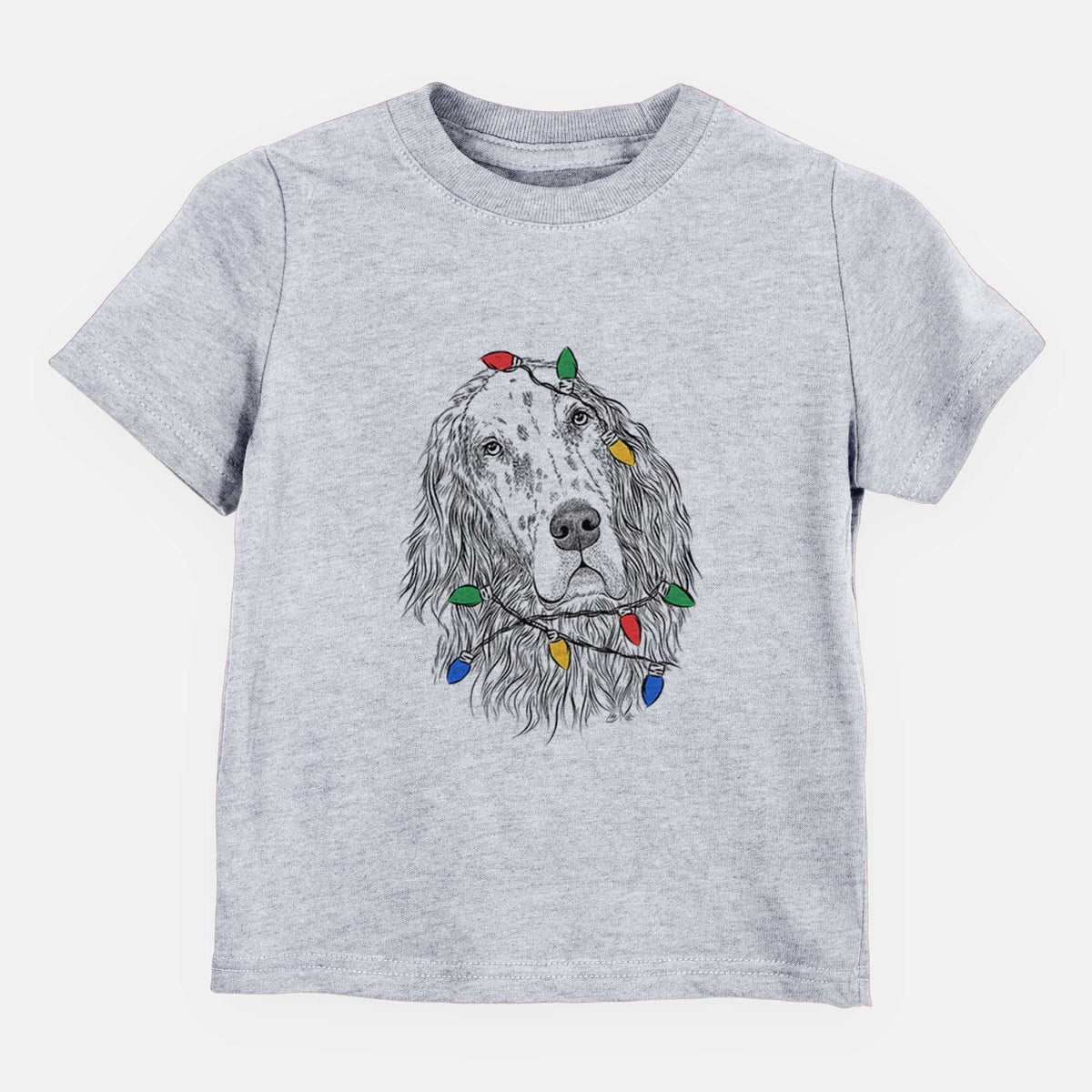 Christmas Lights Dexter the English Setter - Kids/Youth/Toddler Shirt